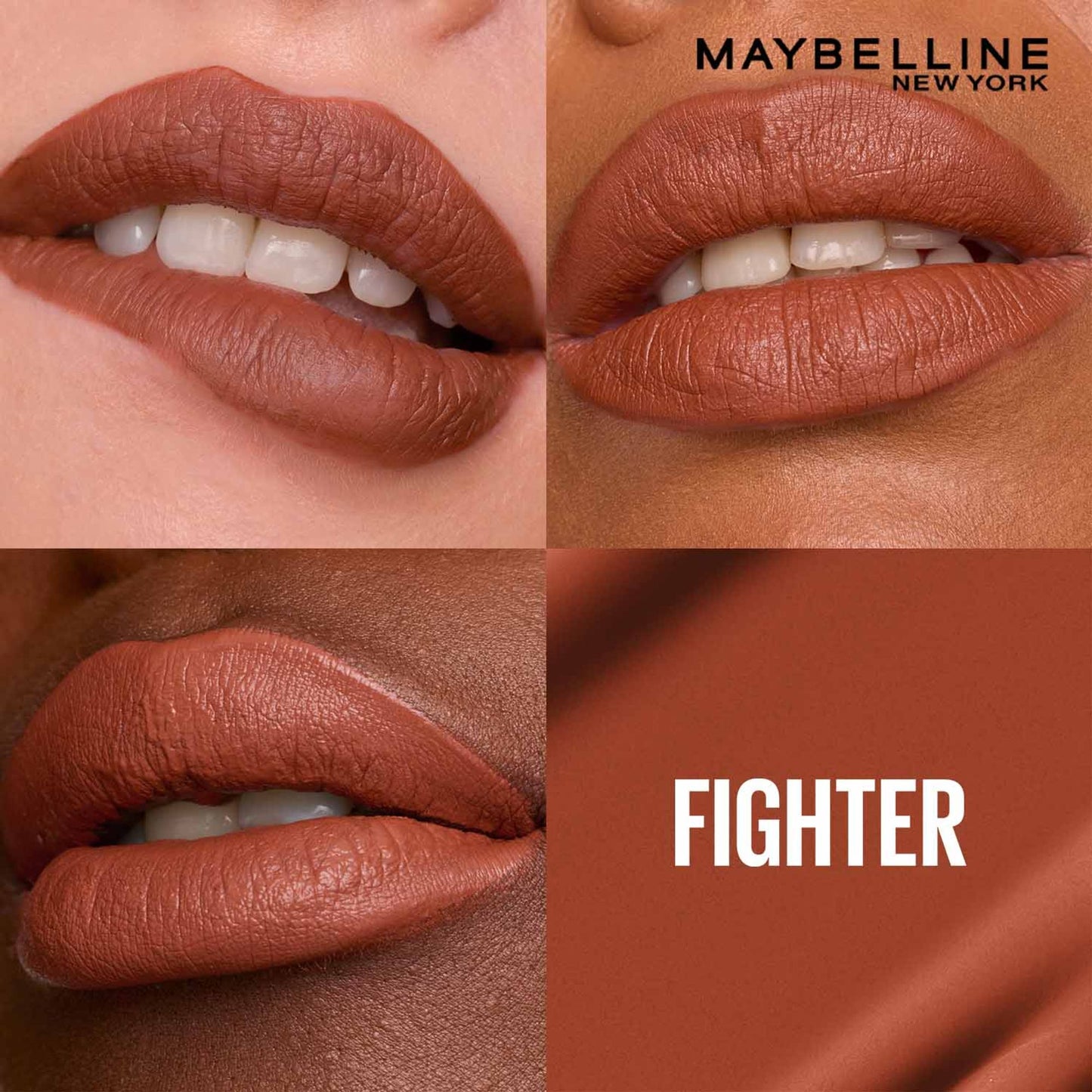 Maybelline New York Super Stay Matte Ink Liquid Lipstick, Lasts Up to 16 Hours - 15 Lover - Fighter