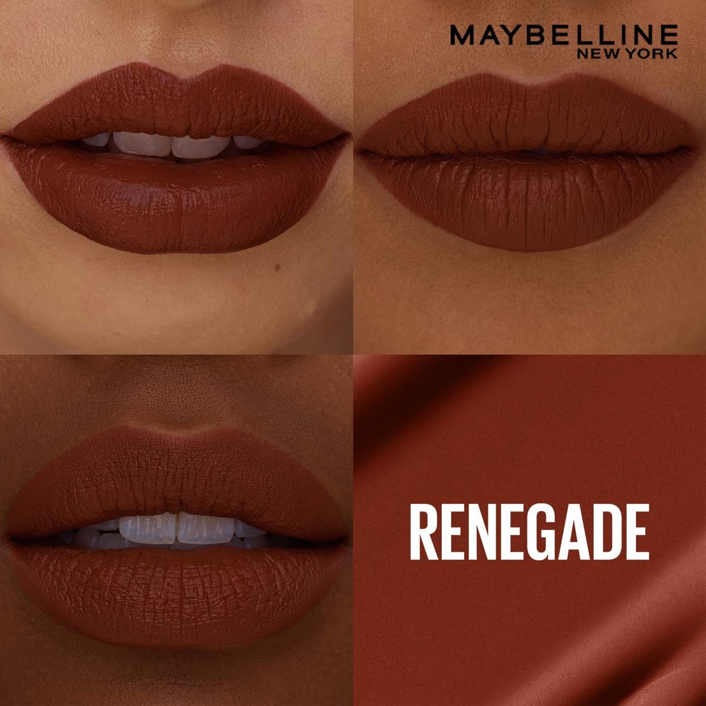 Maybelline New York Super Stay Matte Ink Liquid Lipstick, Lasts Up to 16 Hours - 15 Lover - Renegade