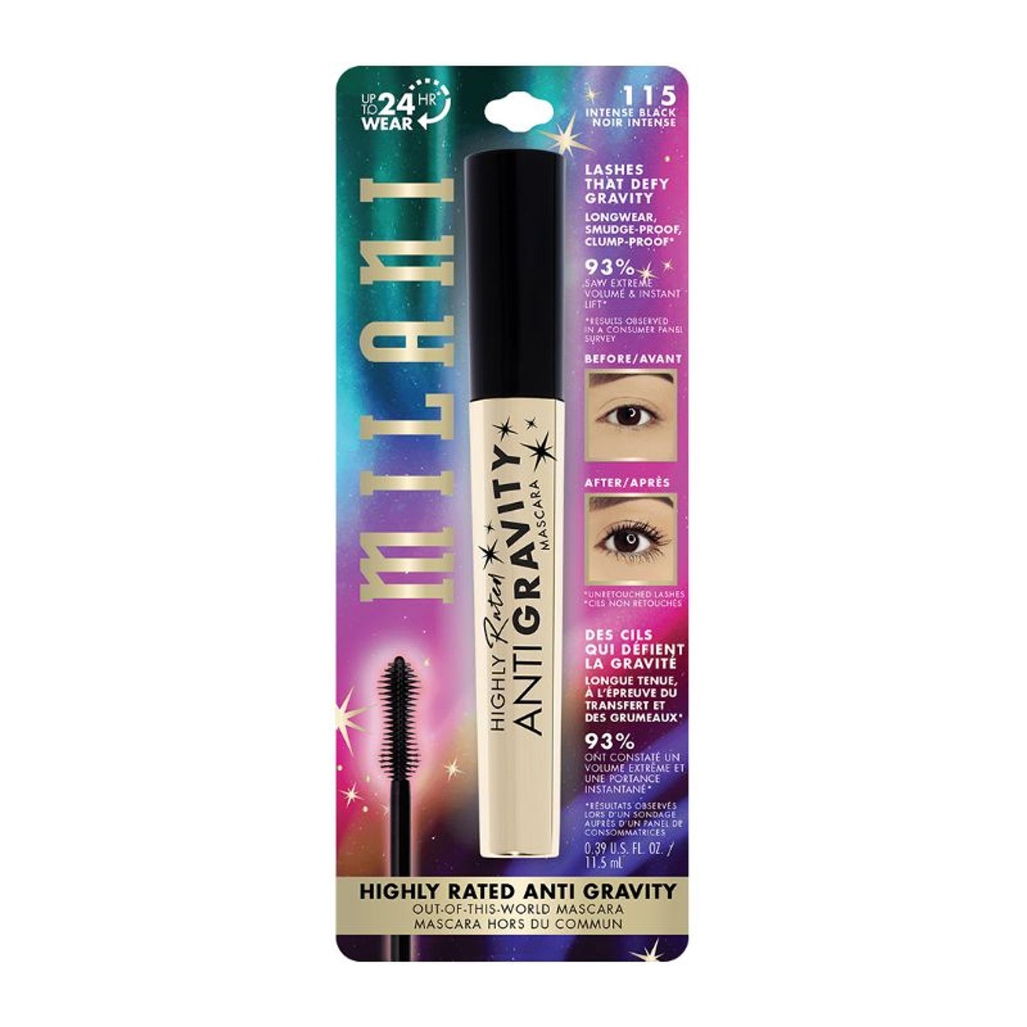Milani Highly Rated Anti Gravity Mascara - Black