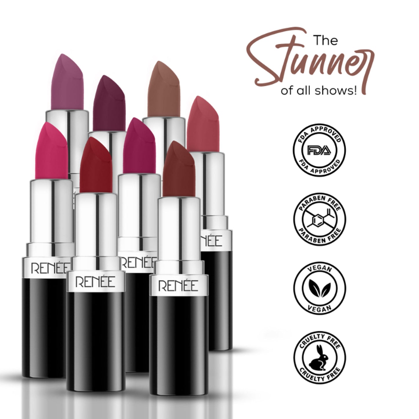 Renee Cosmetics Stunner Matte Lipstick - S06 Queen Bee