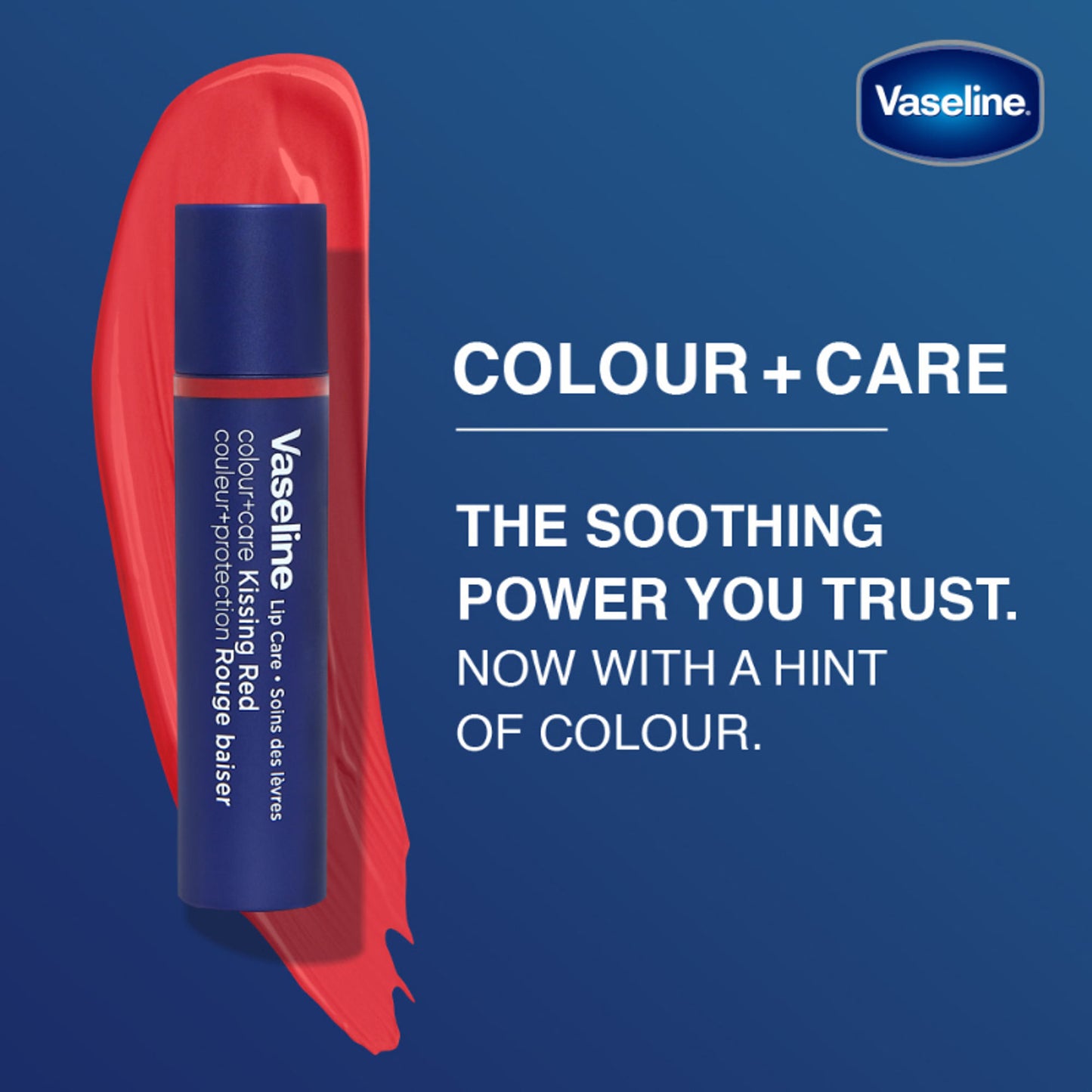Vaseline Lip Care Colour + Care Tinted Lip Balm Stick - Kissing Red