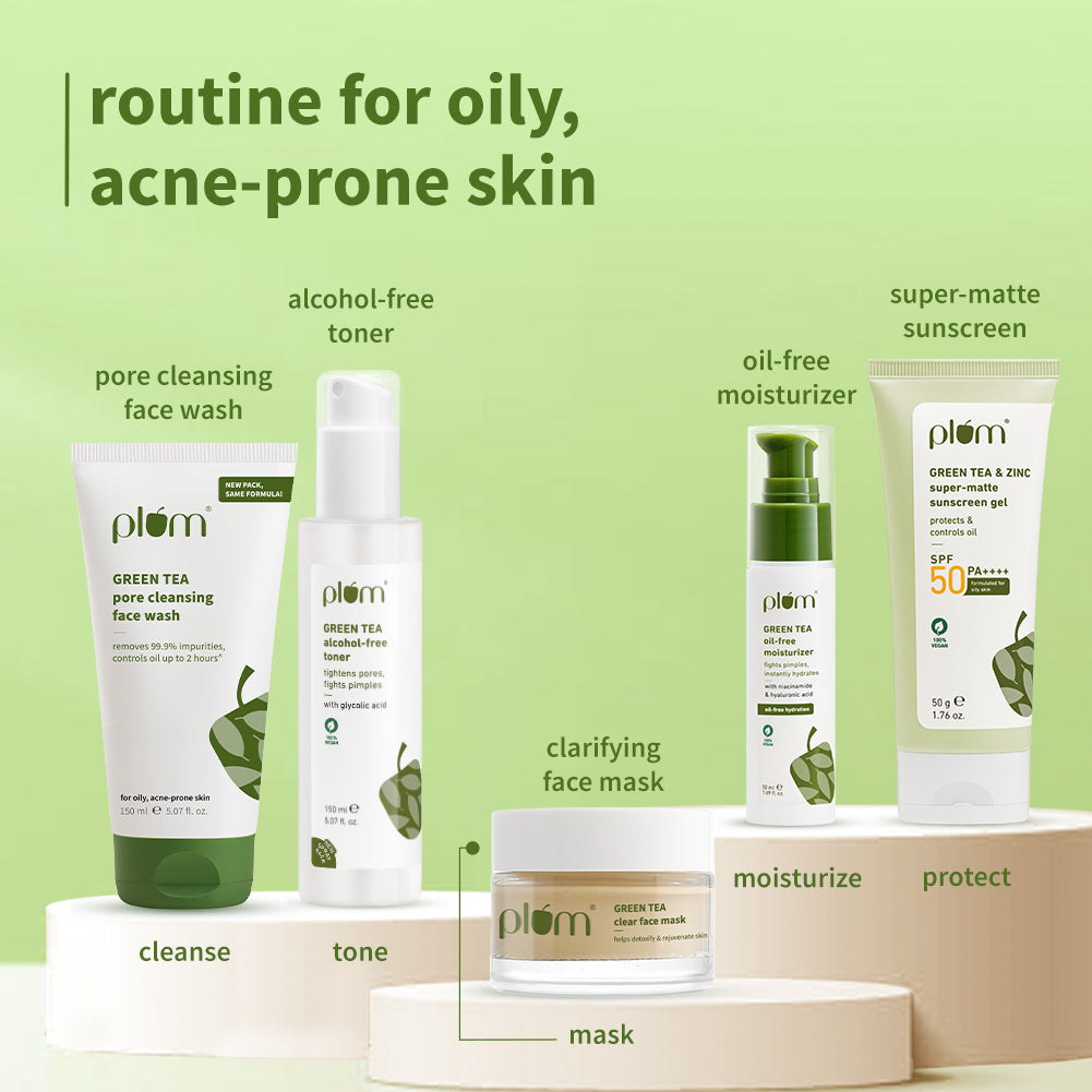 Green Tea Clear Face Mask For Oily & Acne-Prone Skin