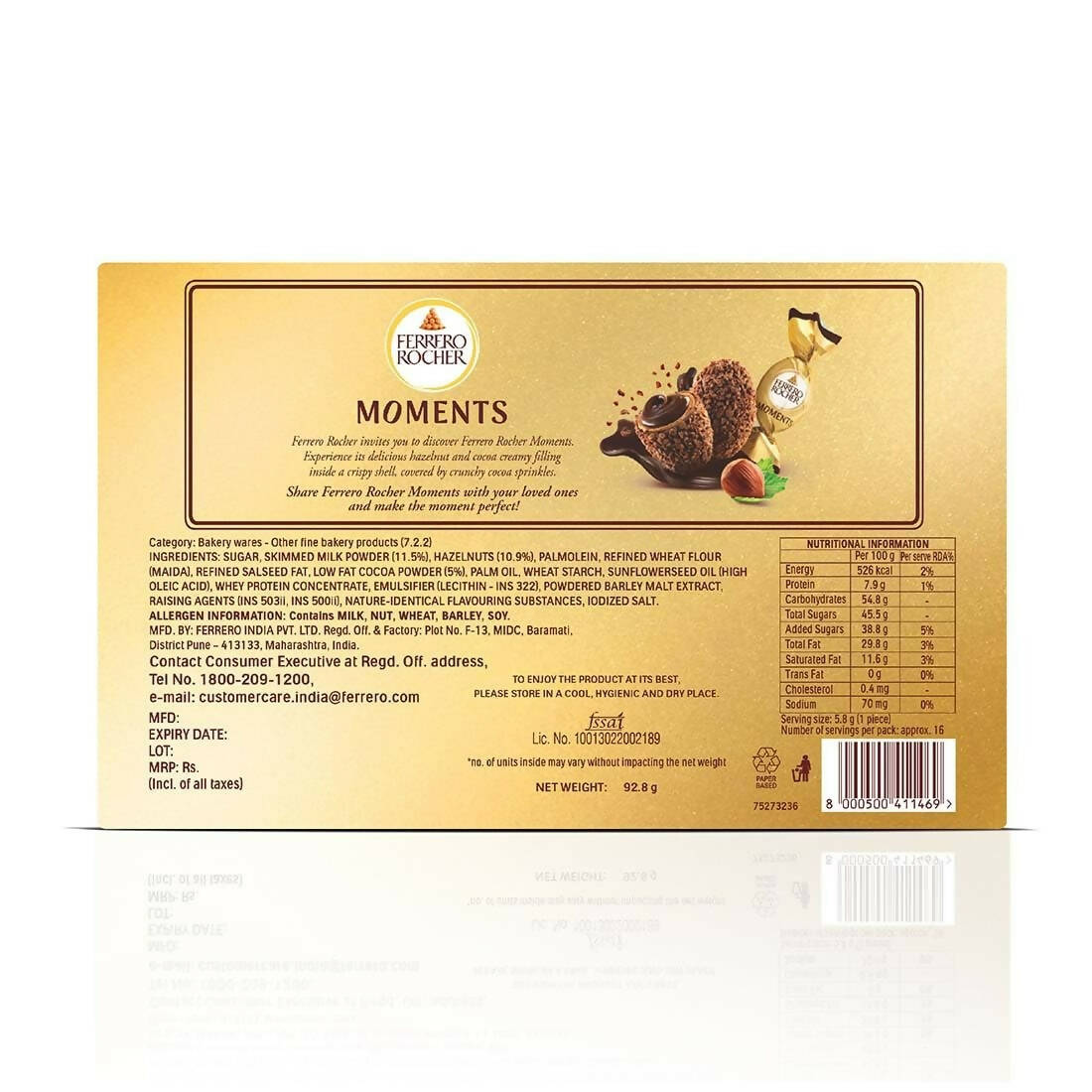 Ferrero Rocher Moments 8 pralines - Indyancart