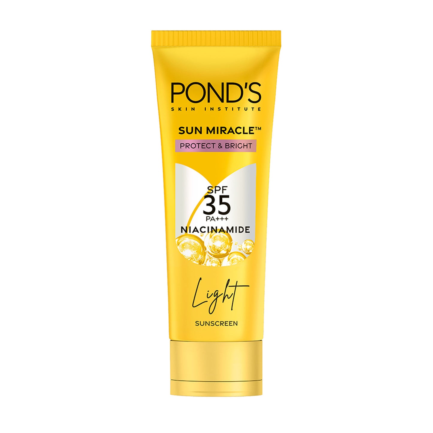 POND’S Sun Miracle SPF 35 PA+++ Light Sunscreen - Protect & Bright, With Niacinamide