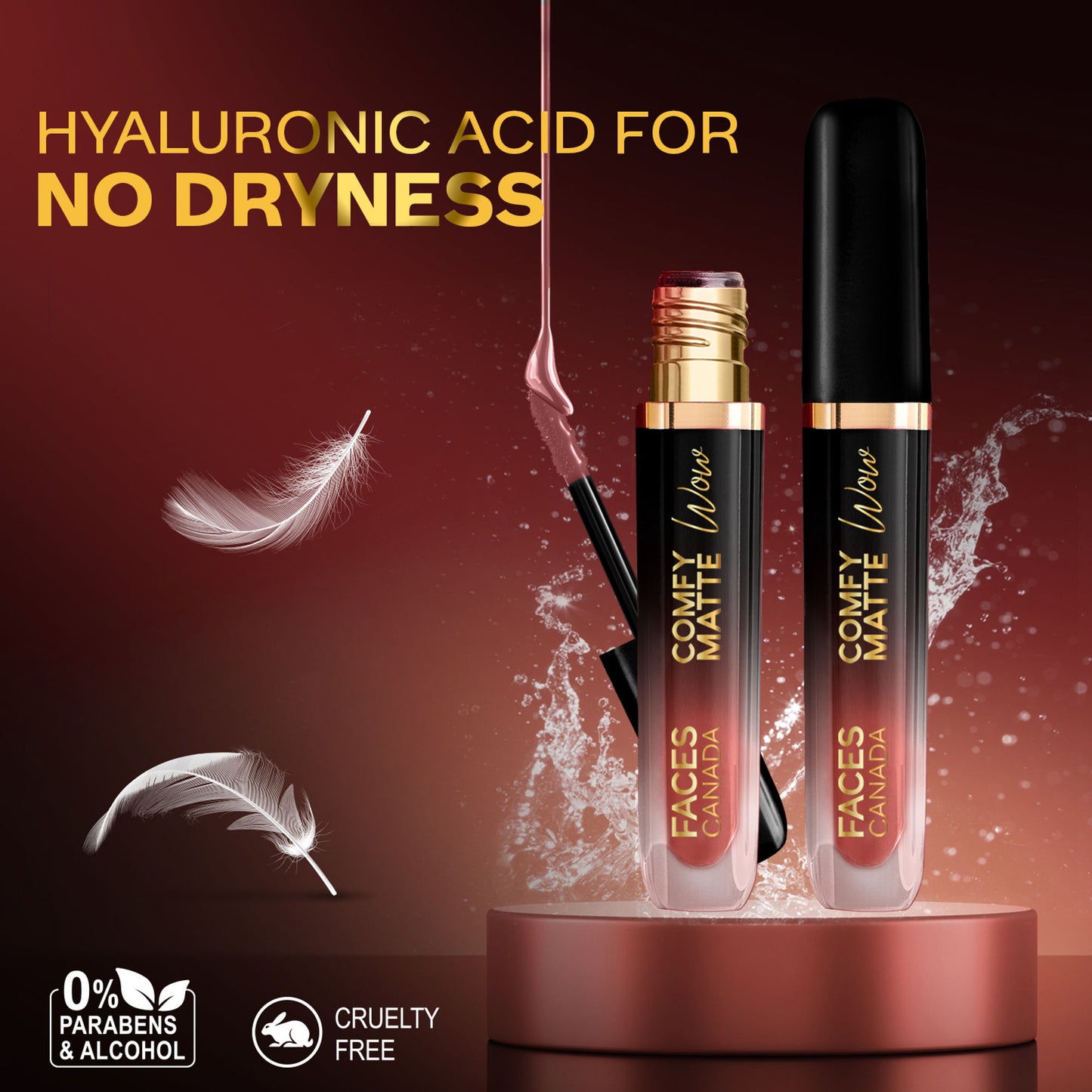 Faces Canada Comfy Matte Wow Liquid Lipstick - Choco Couture 01