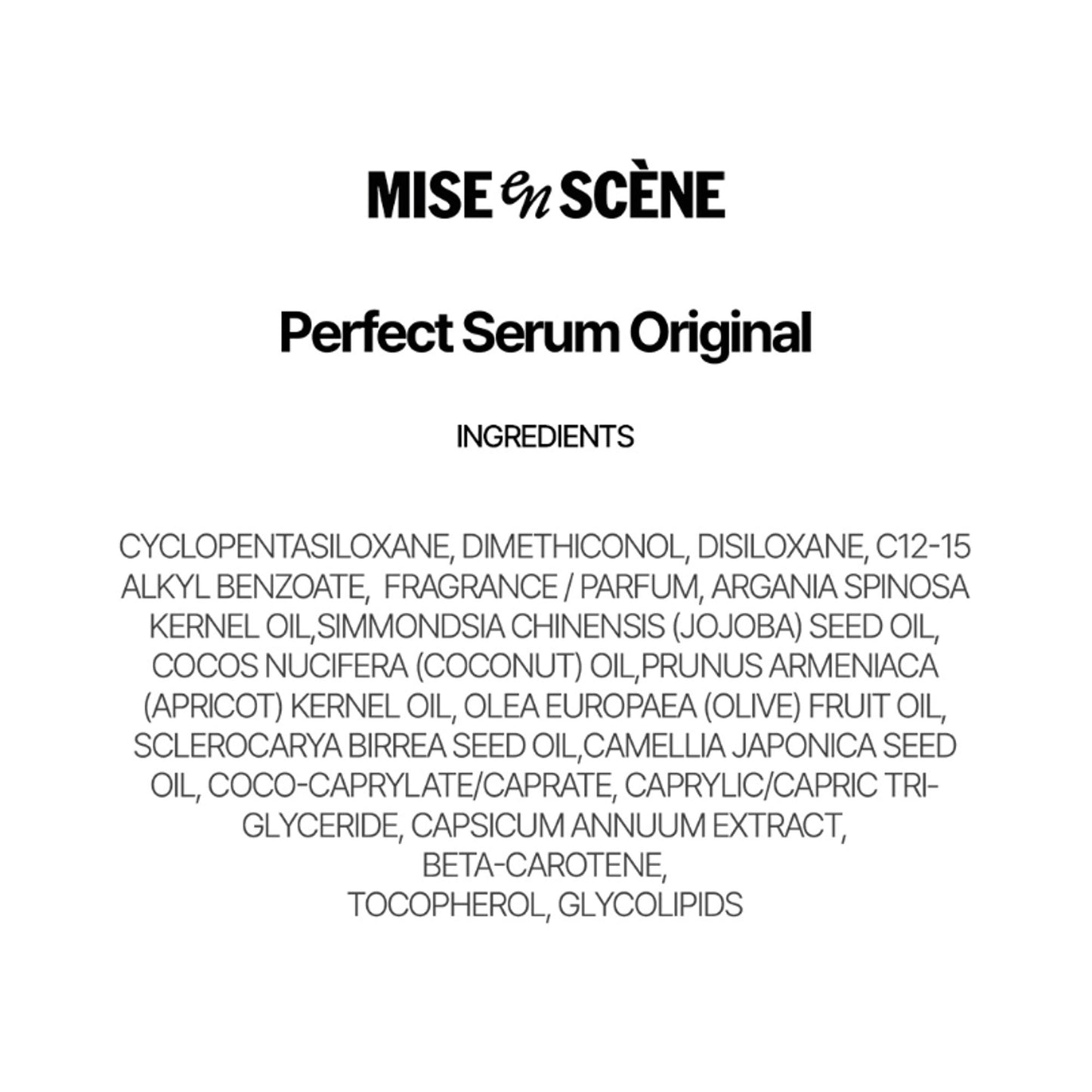 mise en scene Perfect Serum Original