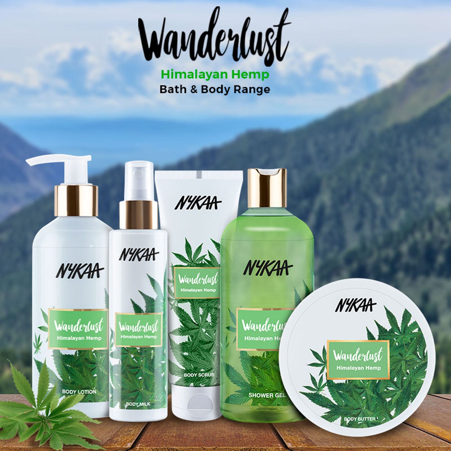 Nykaa Wanderlust Perfume Body Wash - Hydraing & Cleansing - Himalayan Hemp