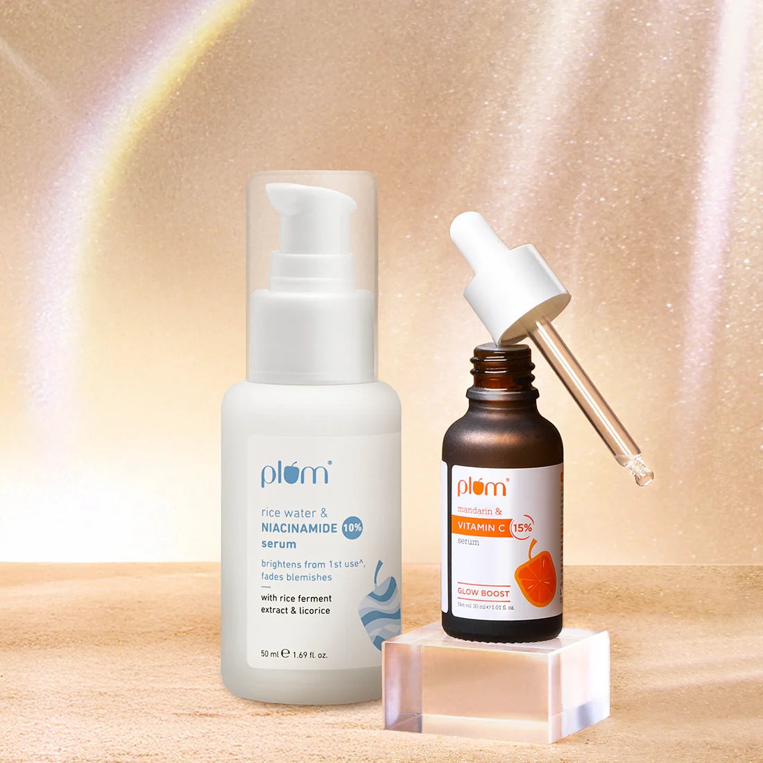 Plum Goodness Every Day Glow & Bright Serum Combo