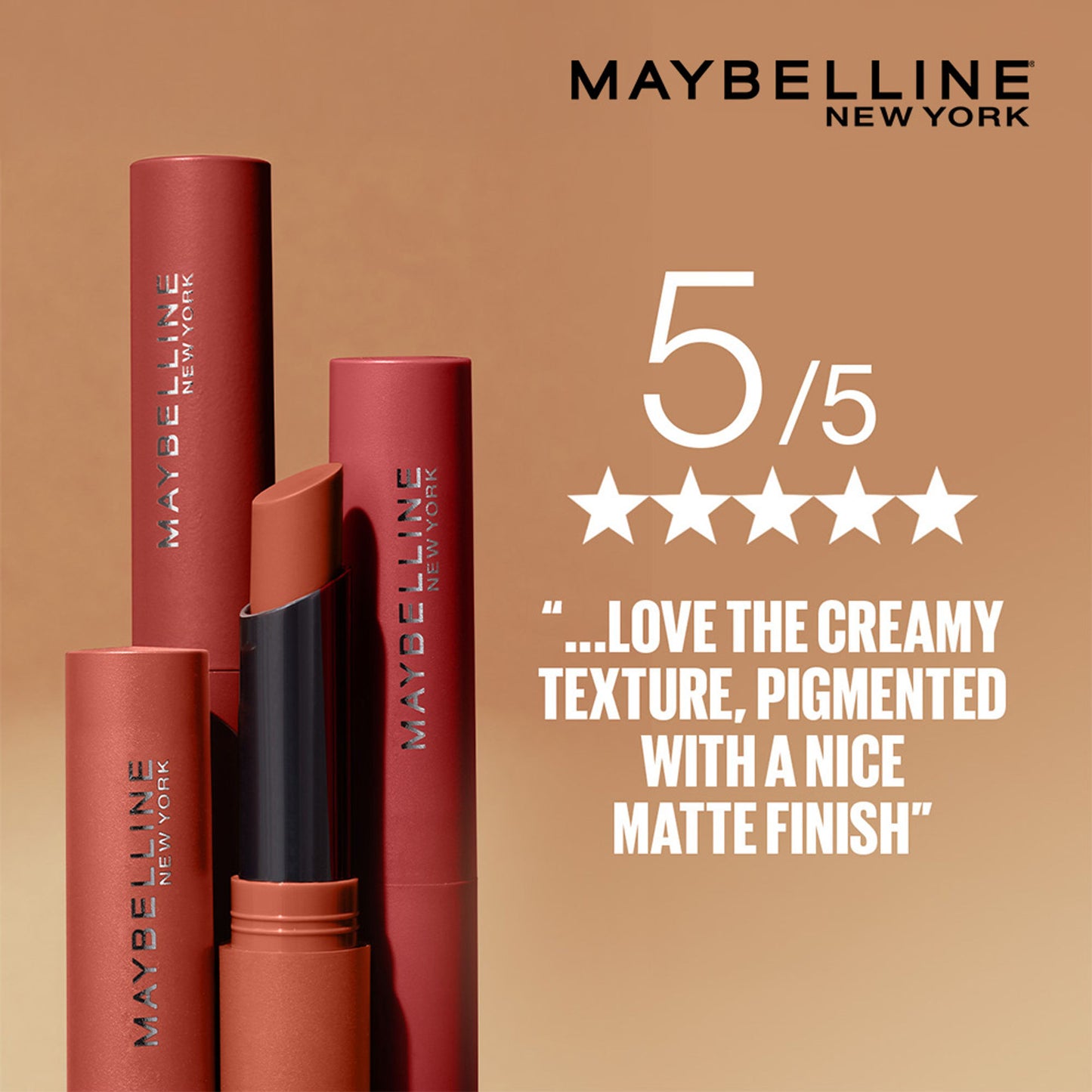 Maybelline New York Color Sensational Ultimattes Lipstick, Matte Finish - More Ruby - More Mocha