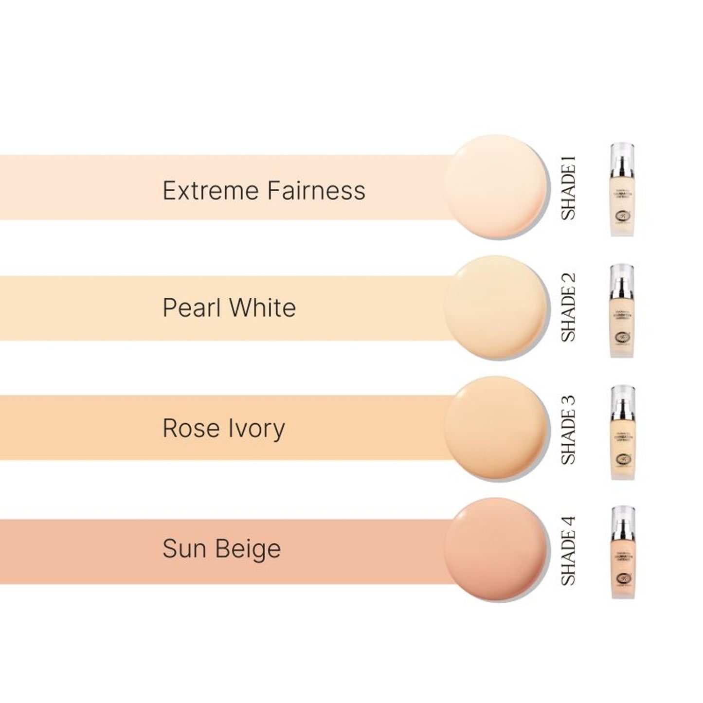 FASHION COLOUR Moisturing Whitening Foundation - Rose Ivory