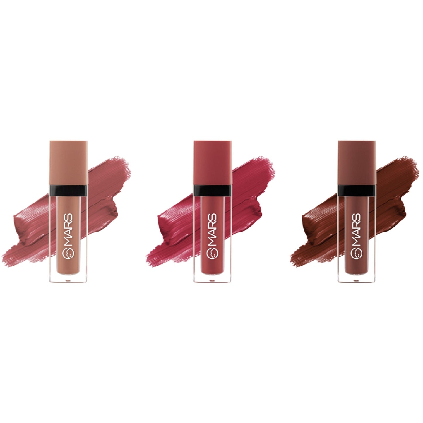 MARS Cosmetics Queen Of Mattes Reds & Maroons Liquid Lipsticks - All Rounder