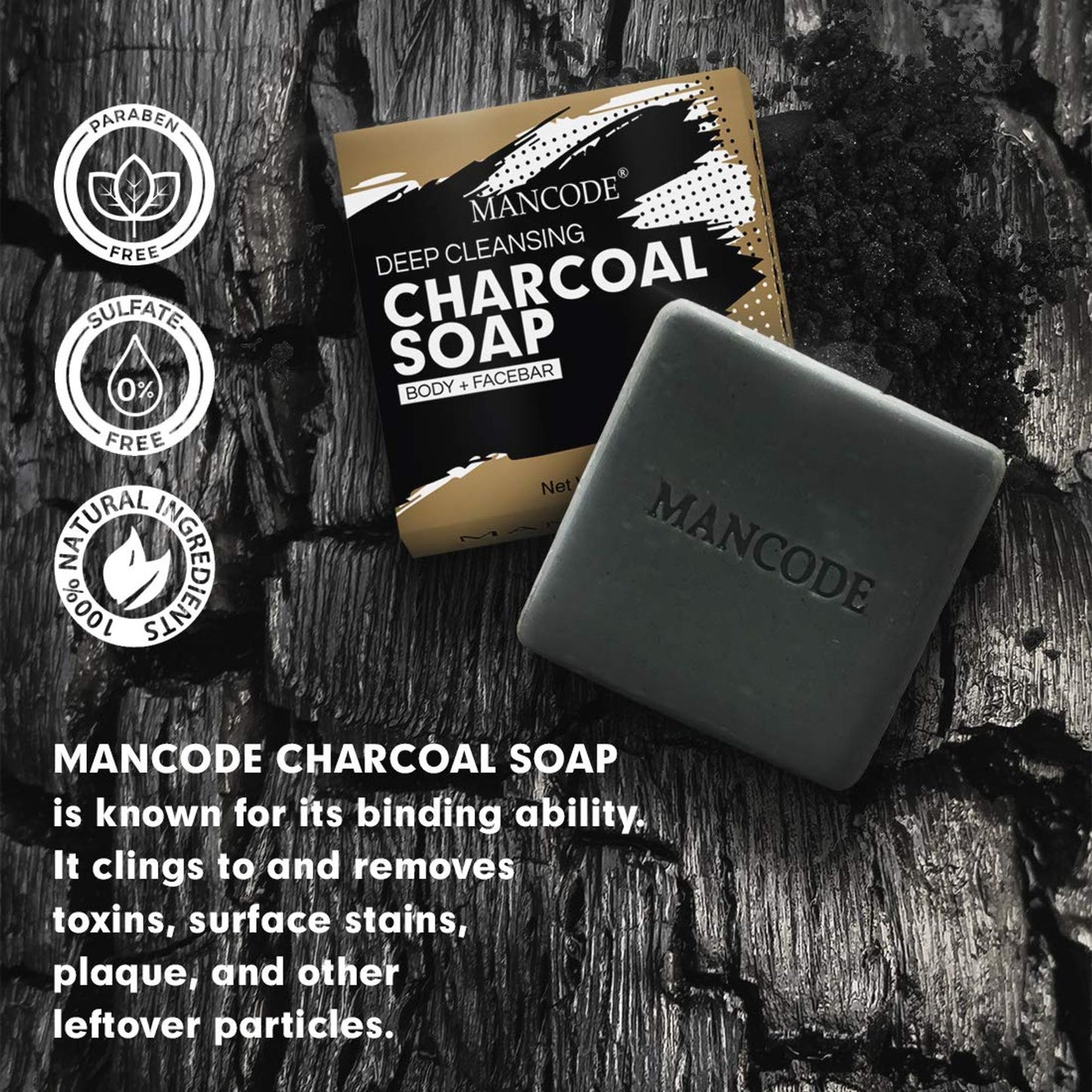 Mancode Charcoal Deep Cleansing Soap