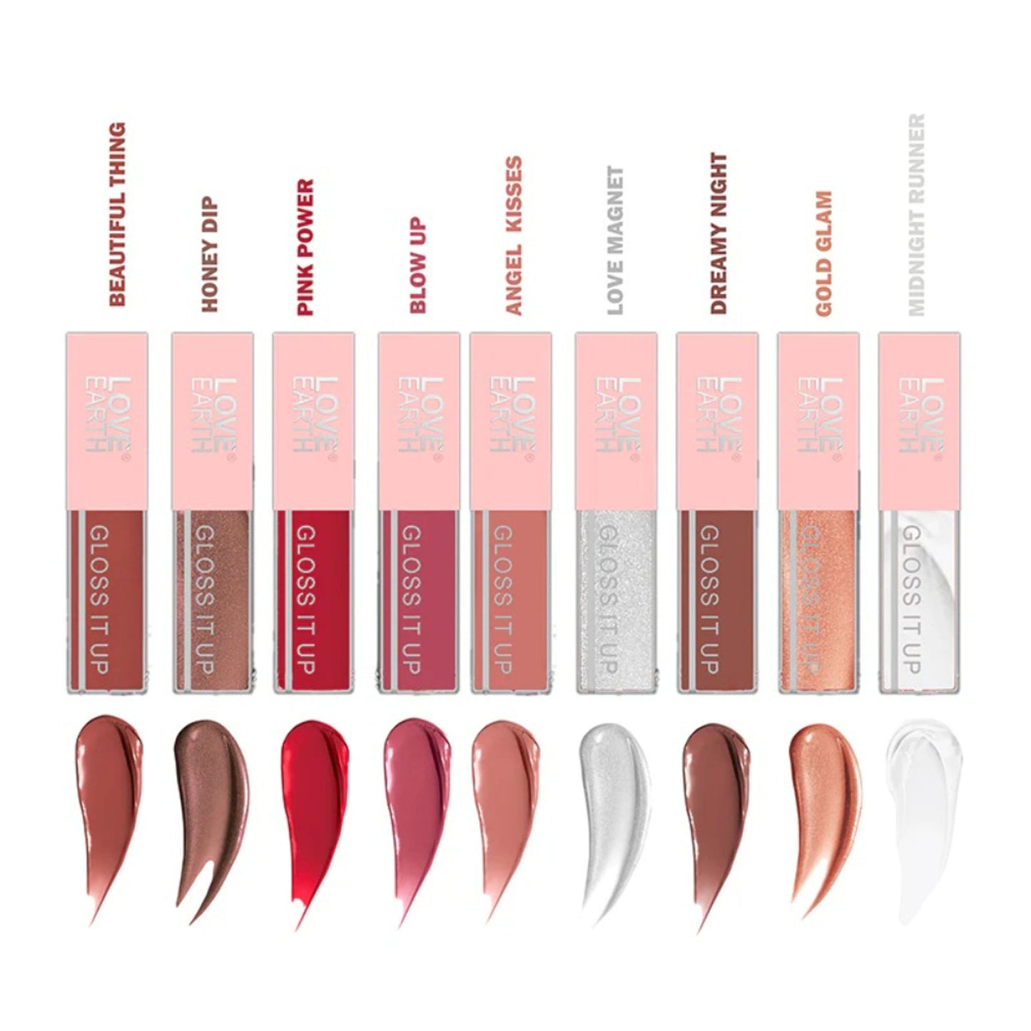 Love Earth Liquid Lip Gloss - Browns