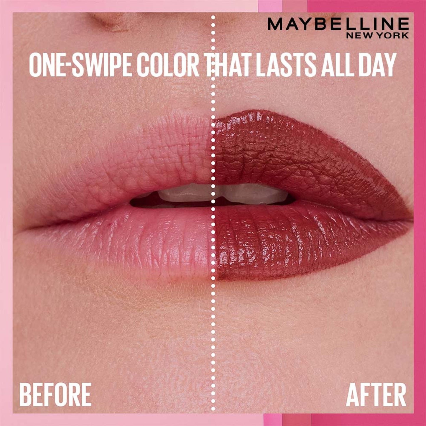 Maybelline Serum Matte Lipstick - 8Hr hydration, One-Swipe Bold Color - 106 Maybe It's Soft