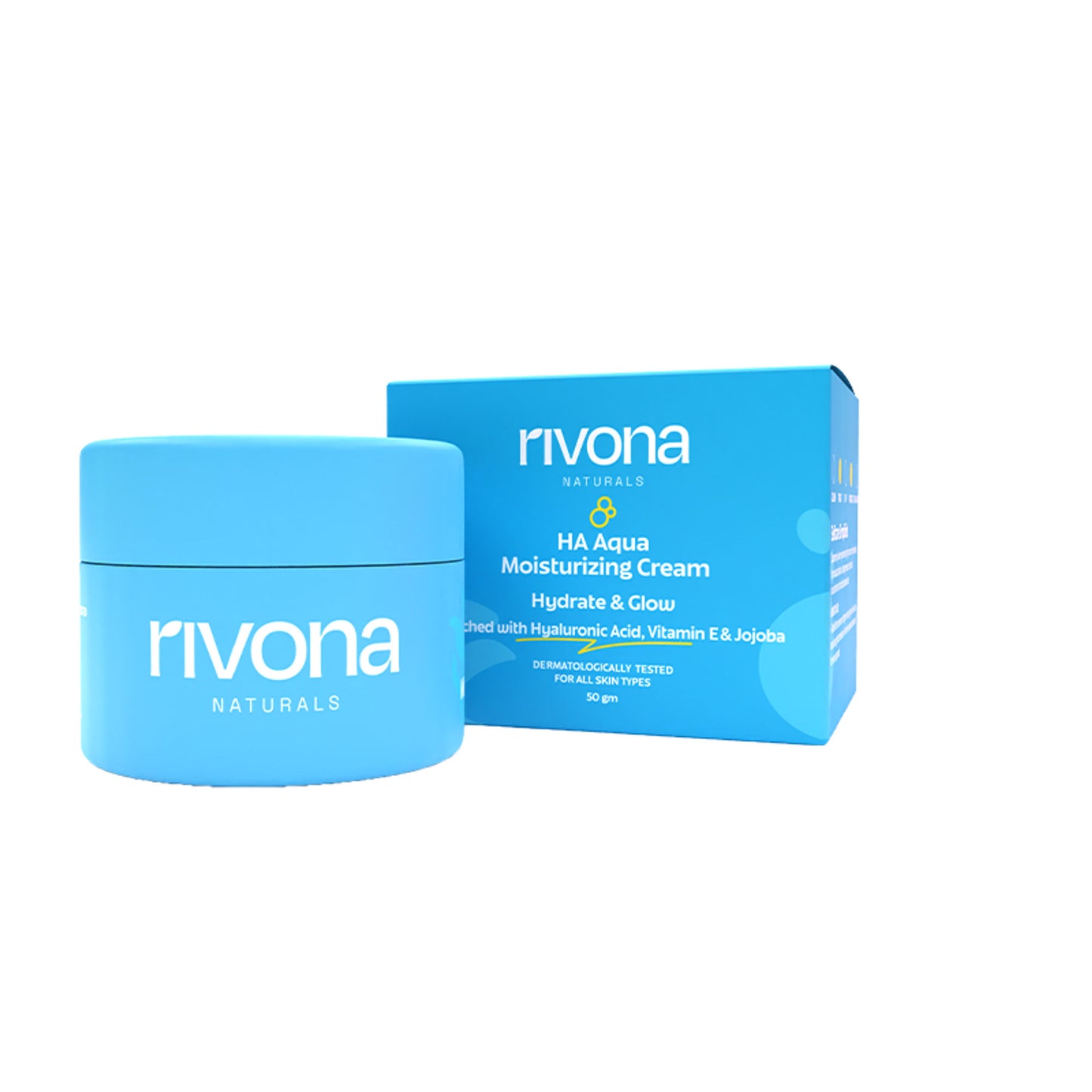 Rivona Naturals 2% Hyaluronic Acid Face Moisturizing Cream For Intense Hydration, All Skin Types