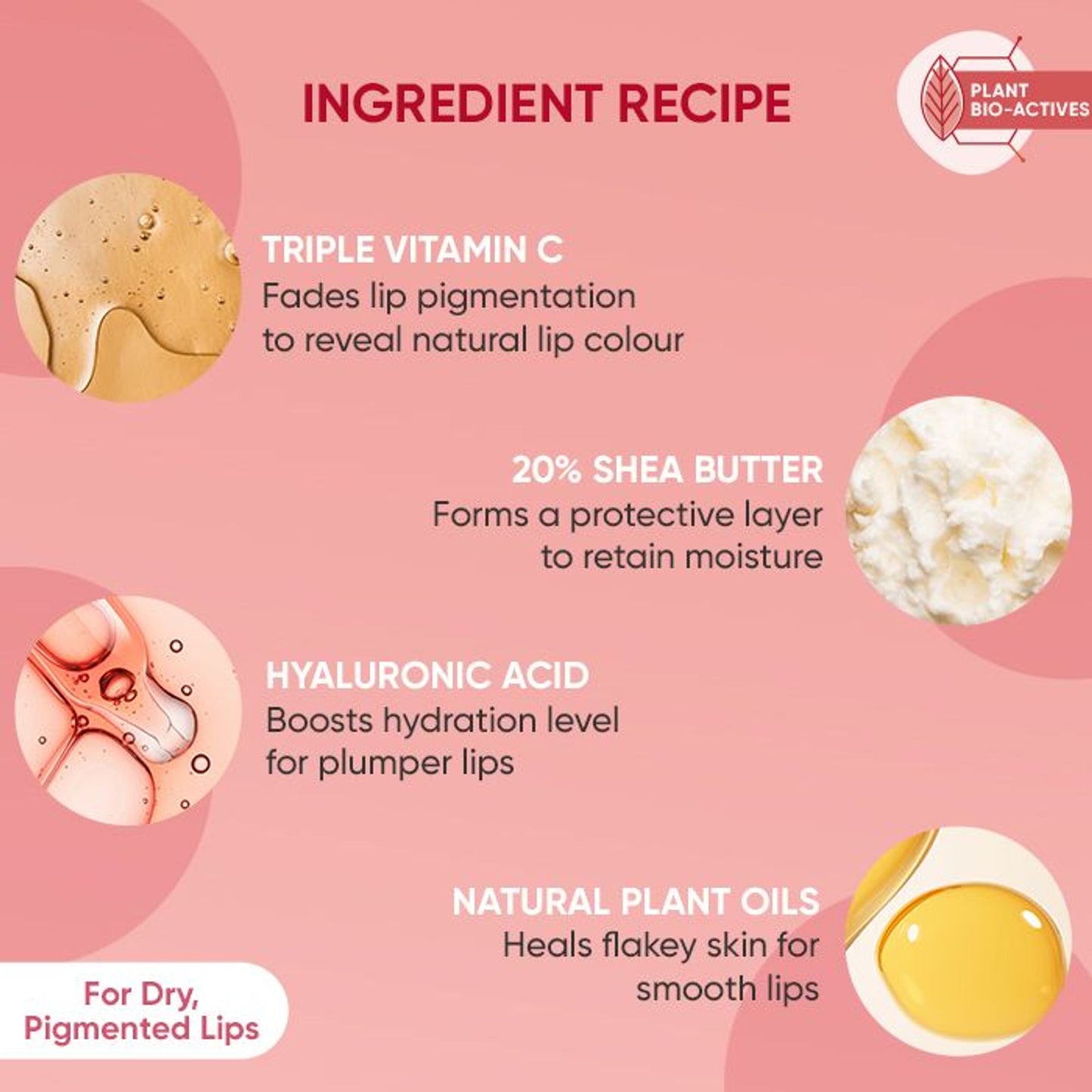 Dot & Key Vitamin C + E Lip Plumping Mask For Soothes Dryness, Pigmentation & Glowing Lips - Lingonberry