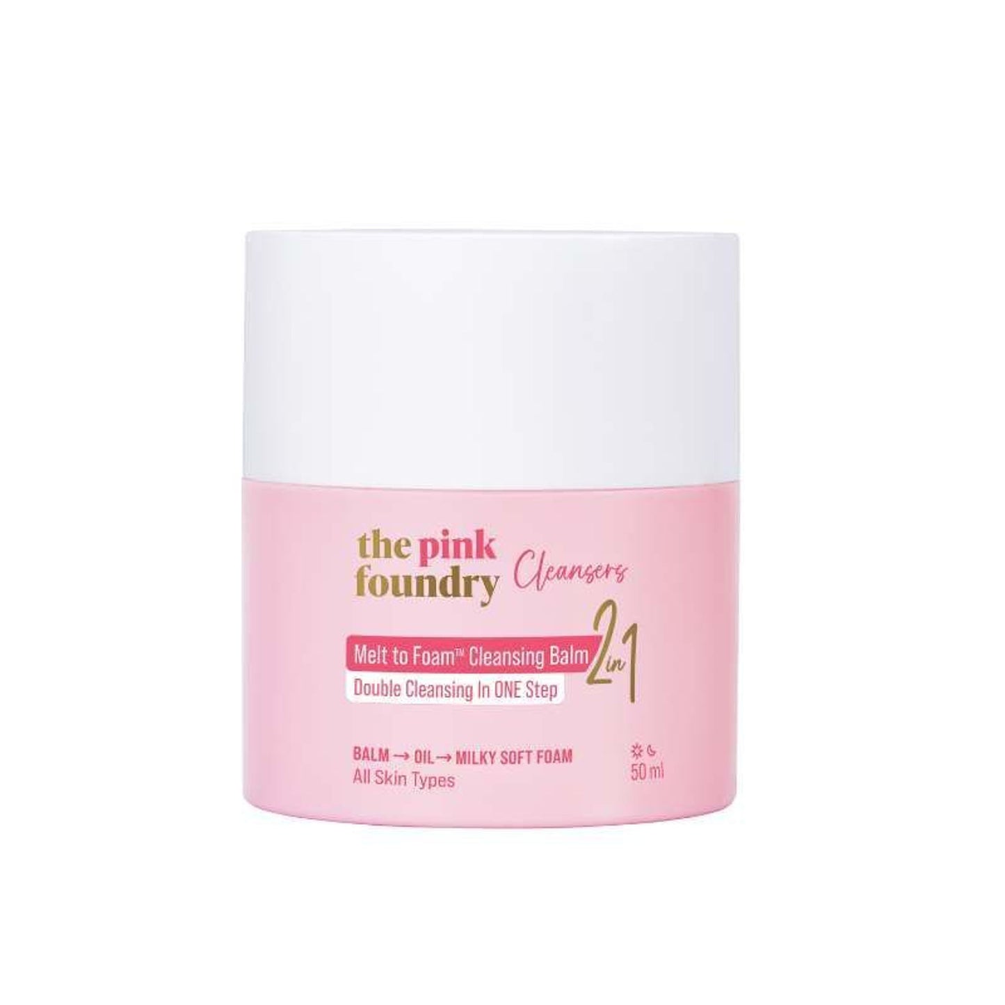 The Pink Foundry Melt To Foam Cleansing Balm
