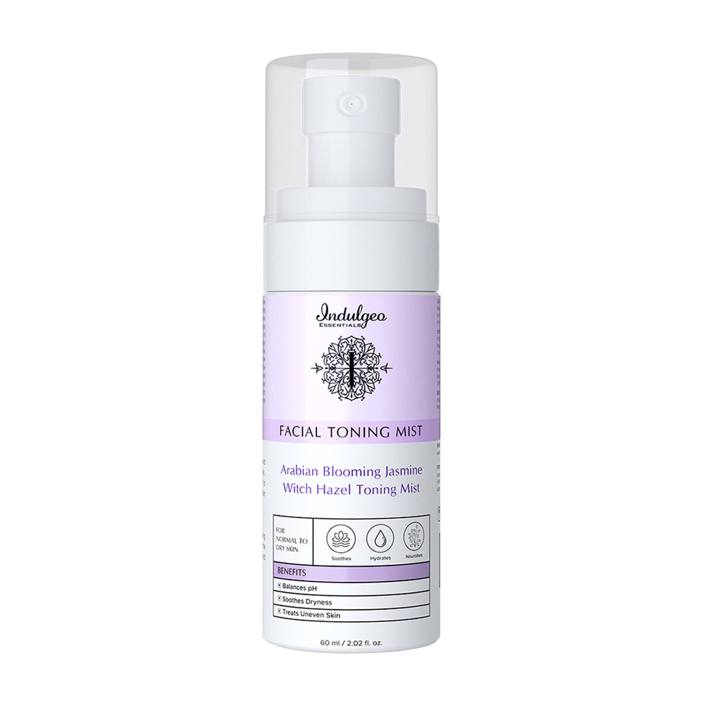 Indulgeo Essentials Arabian Blooming Jasmine Witch Hazel Toning Mist/Toner For Dry Skin