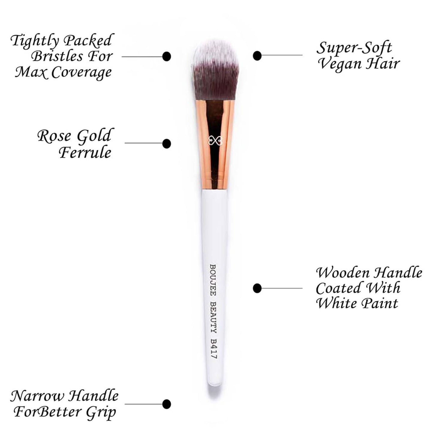 Boujee Beauty Flat Foundation Makeup Brush B417