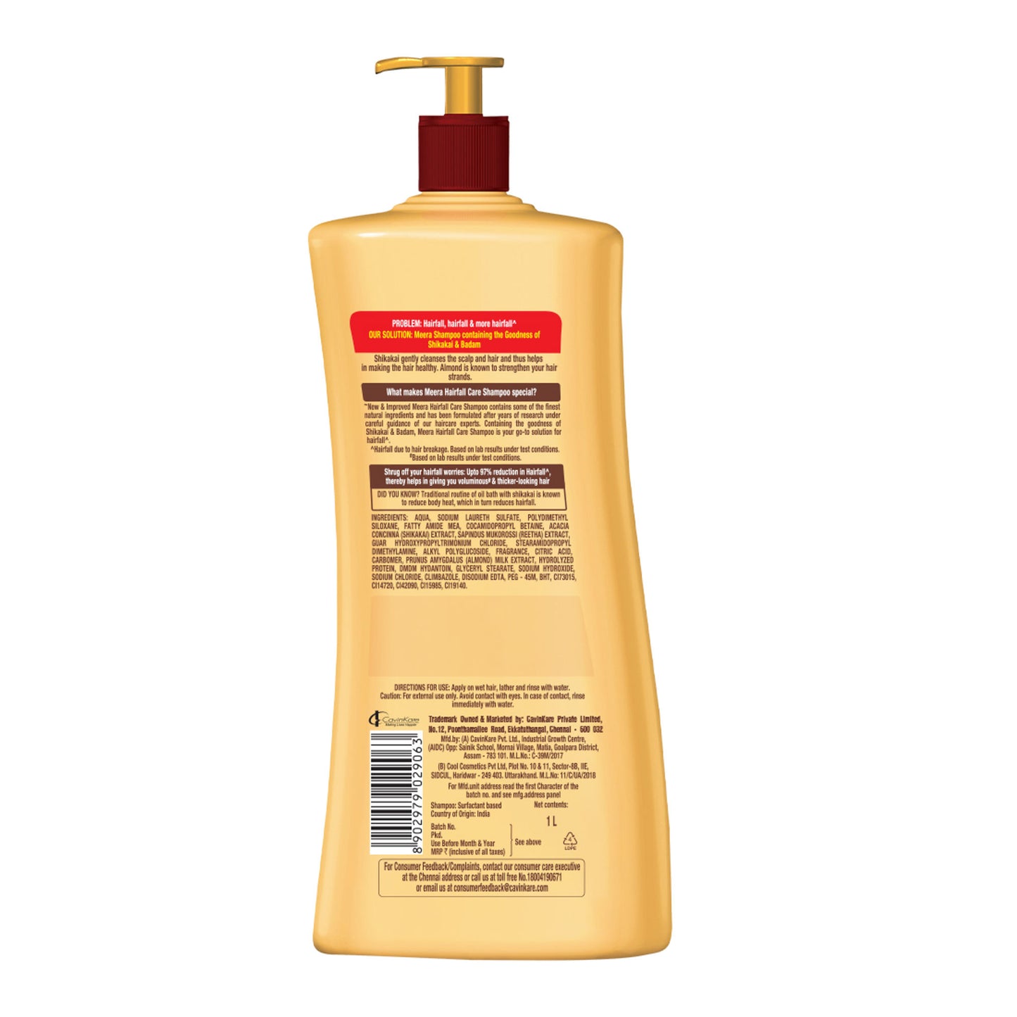 Meera Strong and Healthy Shampoo, With Goodness Of Kunkudukai and Badam