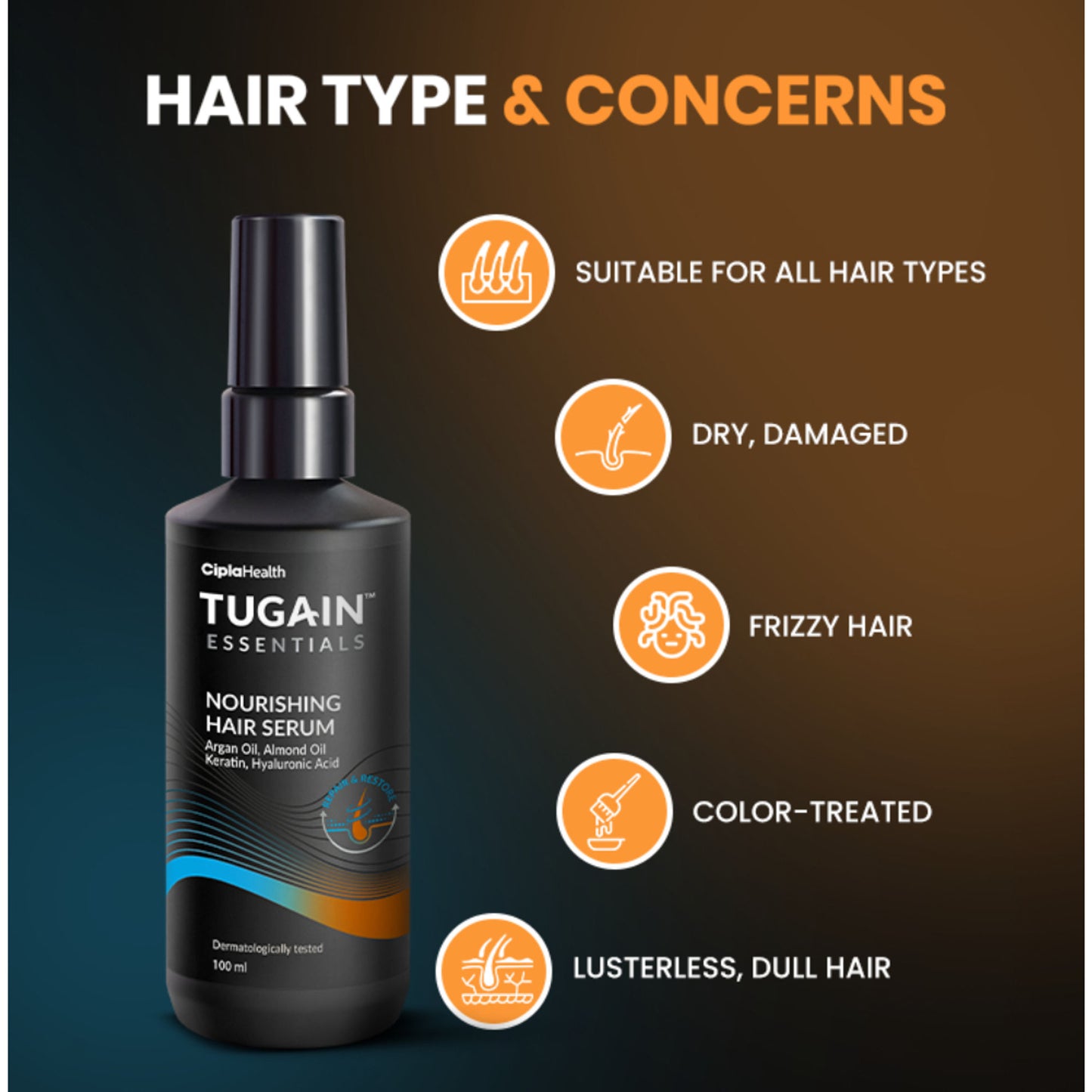 TUGAIN ESSENTIALS Nourishing Hair Serum