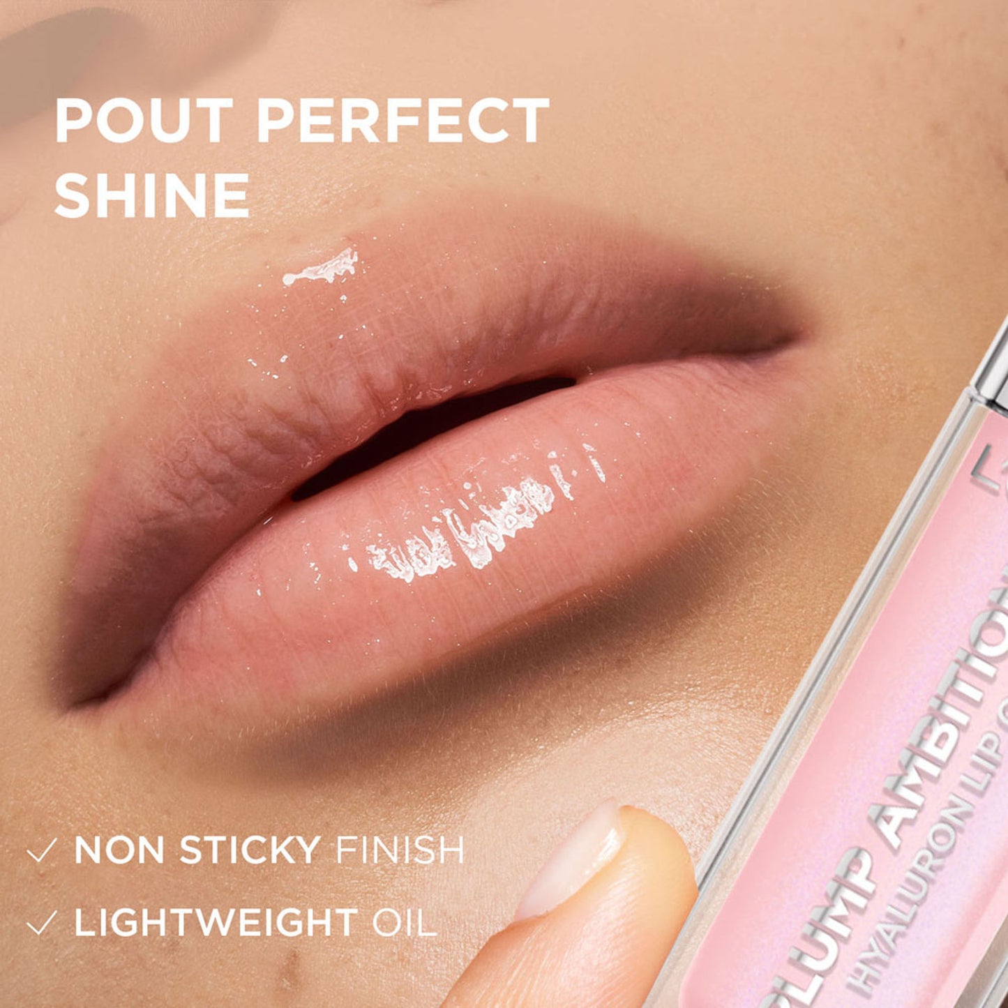 L'Oreal Paris Plump Ambition Hyaluron Lip Oil for fuller, bouncier lips - 101 Cristal Clear
