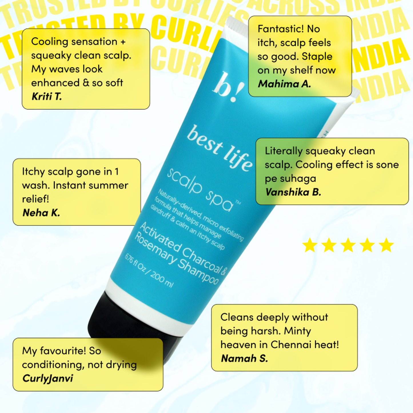Best Life Activated Charcoal Rosemary Mint Shampoo