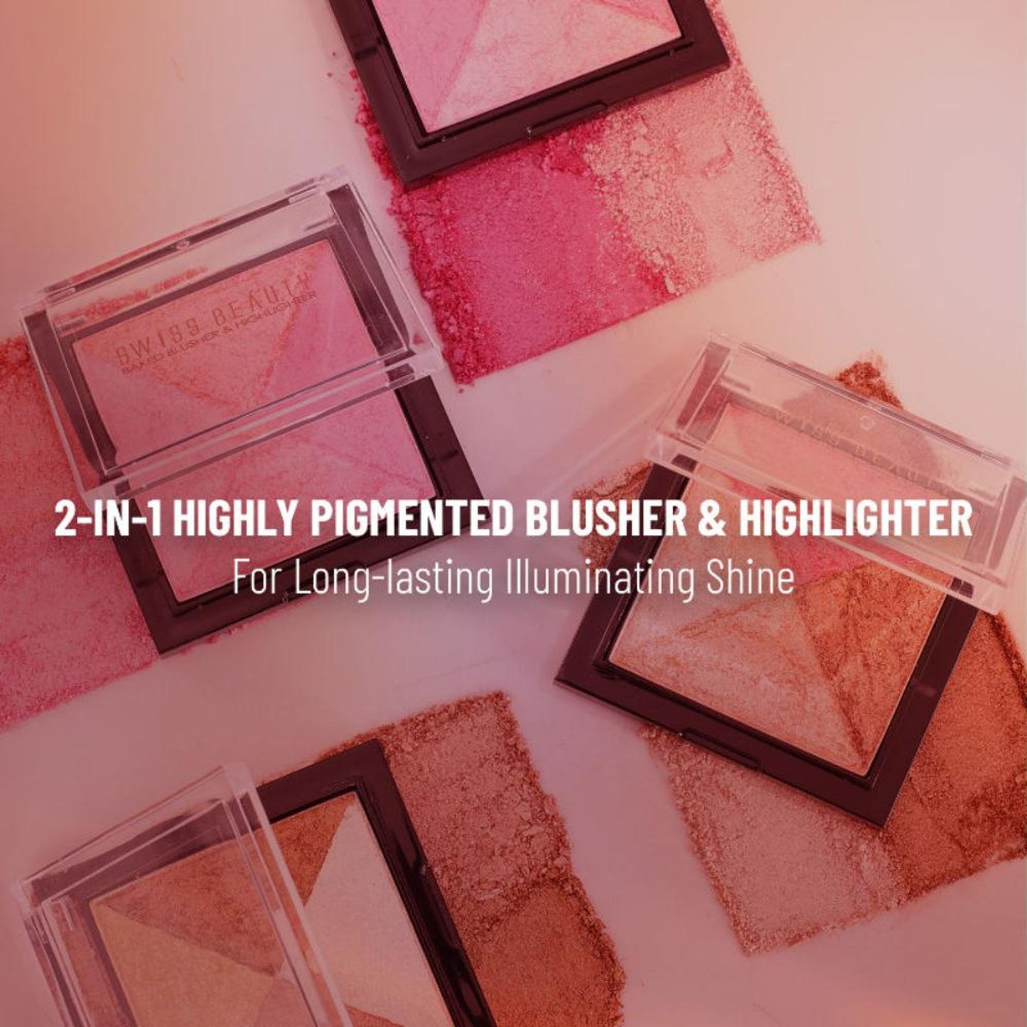 Swiss Beauty Baked Blusher & Highlighter - Shade 05