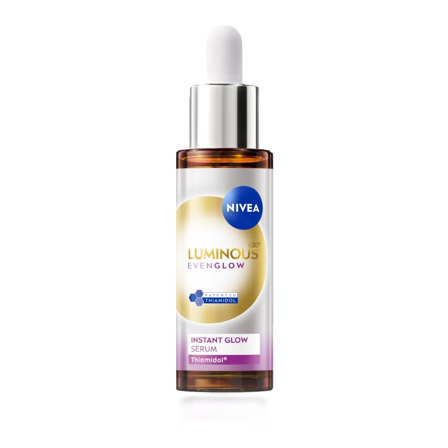 NIVEA Luminous Even Glow Brightening Face Serum with Niacinamide, Thiamidol 60X Vitamin C, Aloevera