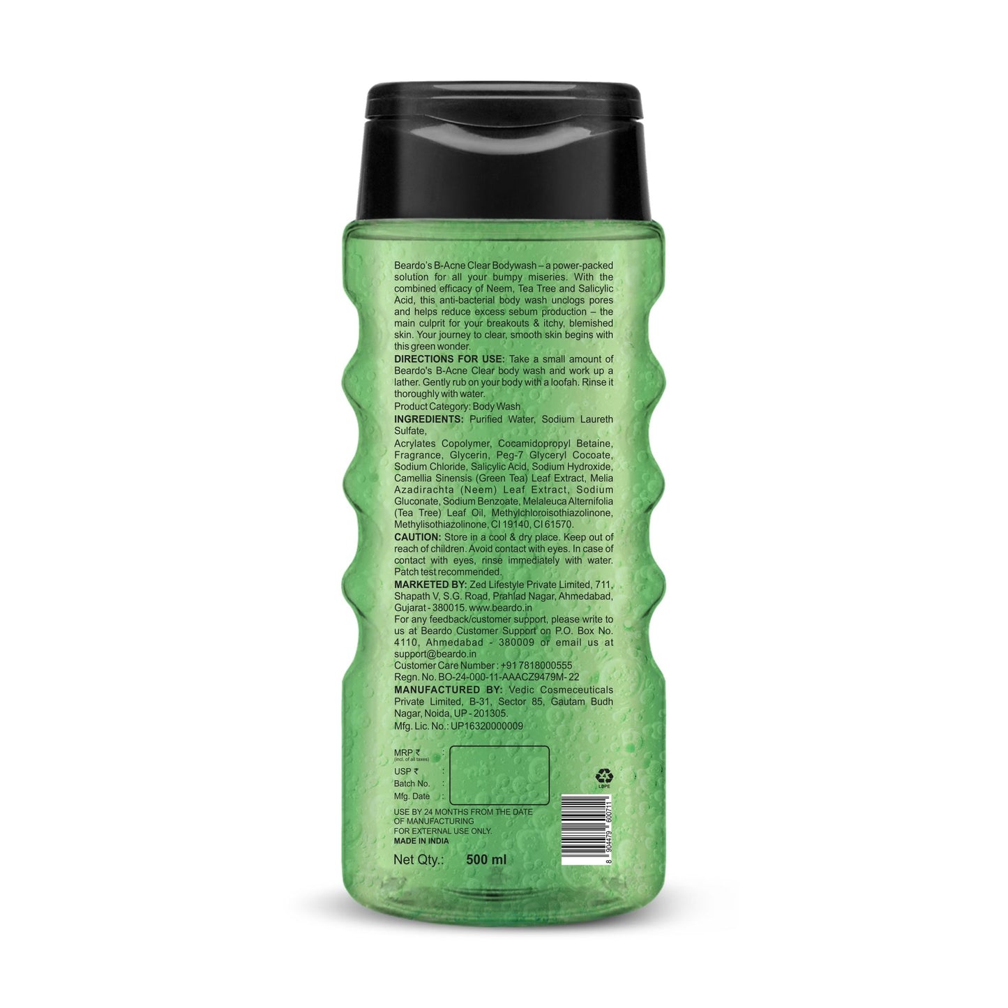 Beardo B-Acne Clear Bodywash