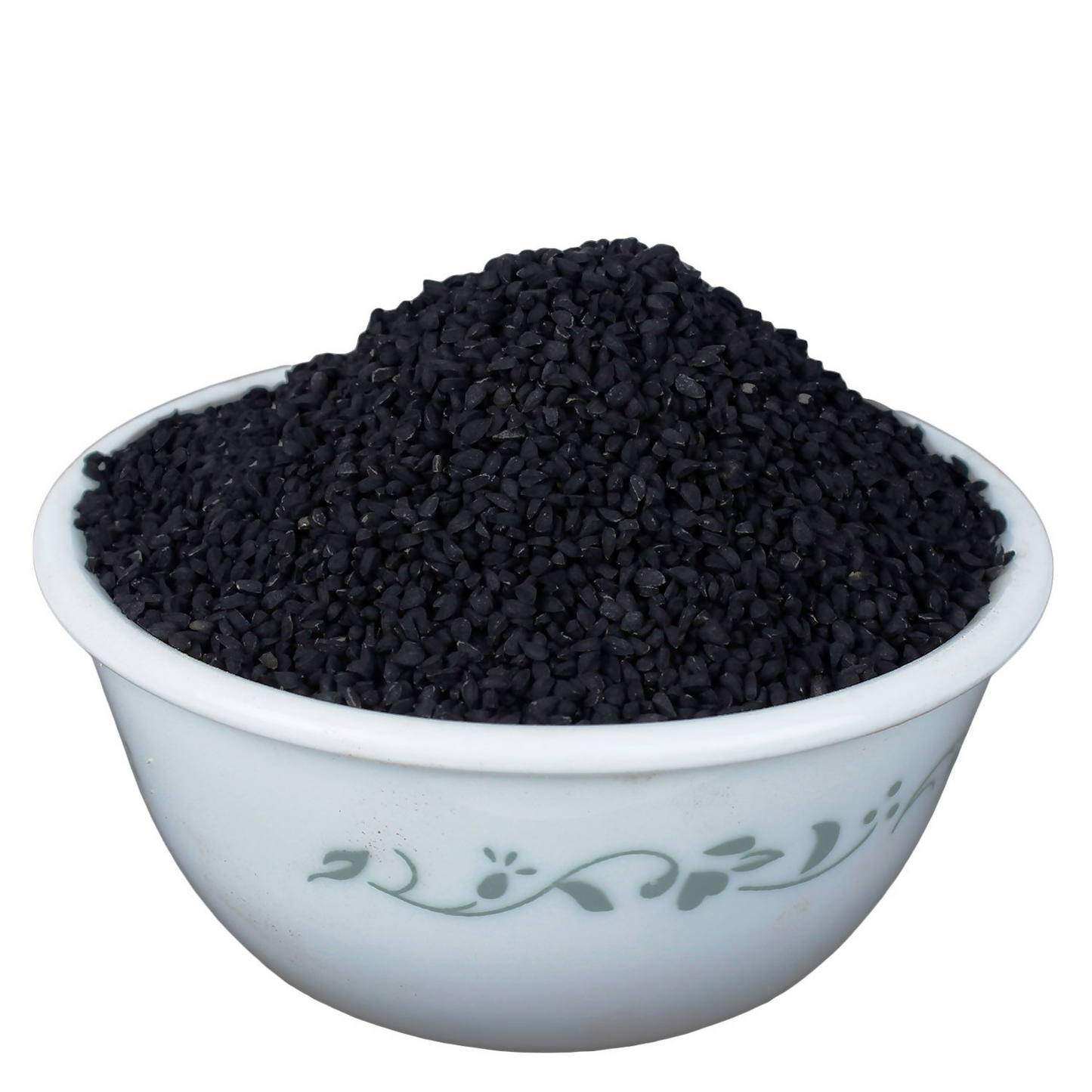 Yuvika Kalonji (Nigella Sativa) in a spice jar, used as a flavorful masala and spice in cooking.