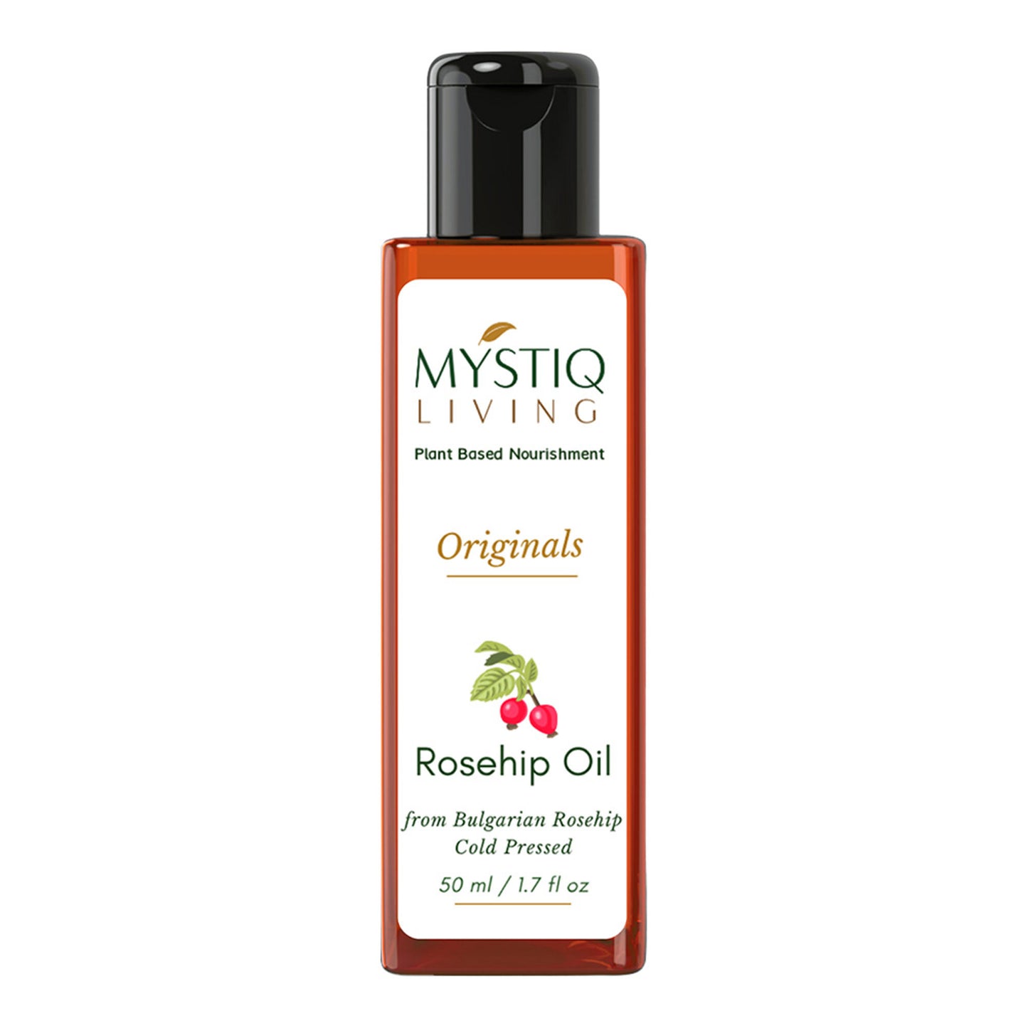 Mystiq Living Rosehip Seed Oil 100% Pure Cold Pressed For Cleansing Facial Oil fro Gua Sha Massage,