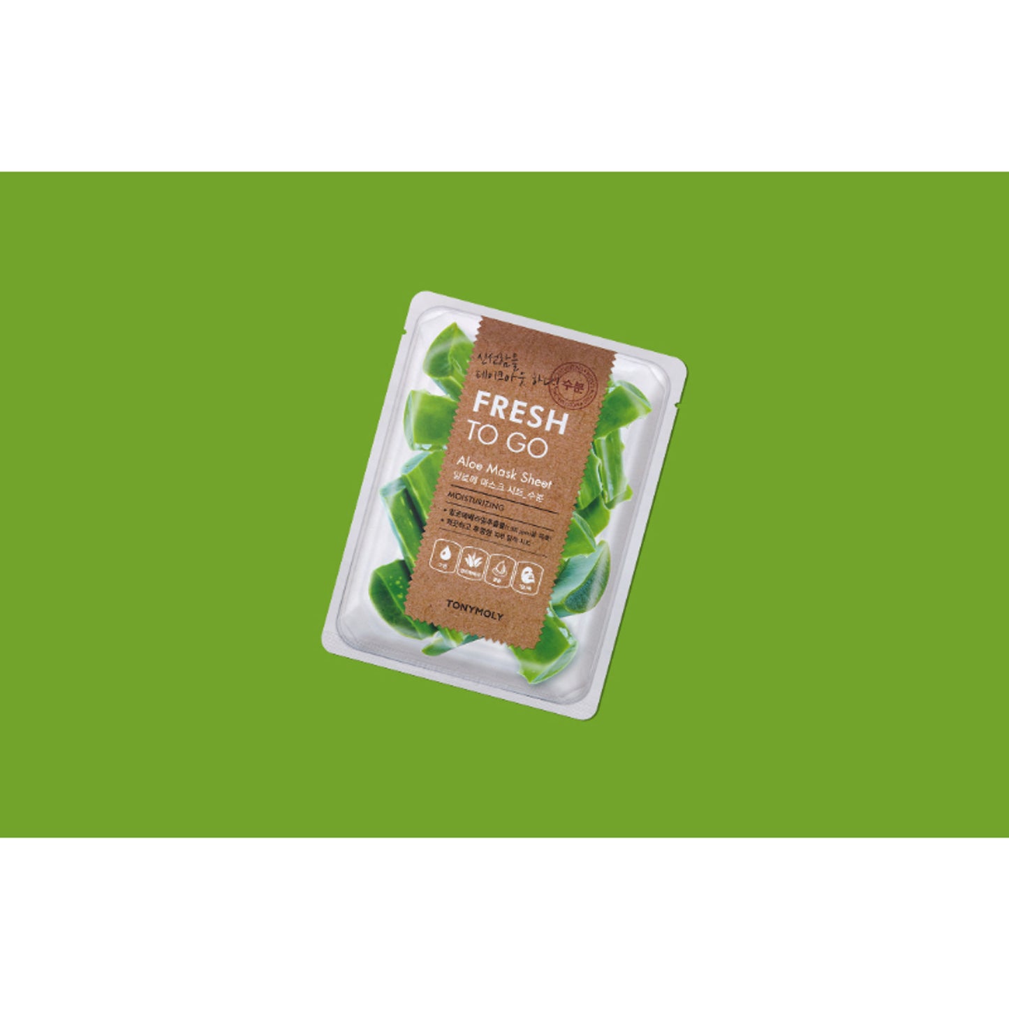 TONYMOLY Korean Fresh To Go Face Sheet Mask - Aloe