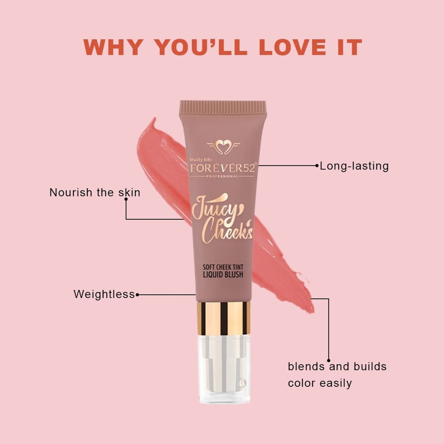 Daily Life Forever52 Soft Cheek Tint Liquid Blush - Jcb005 Brown