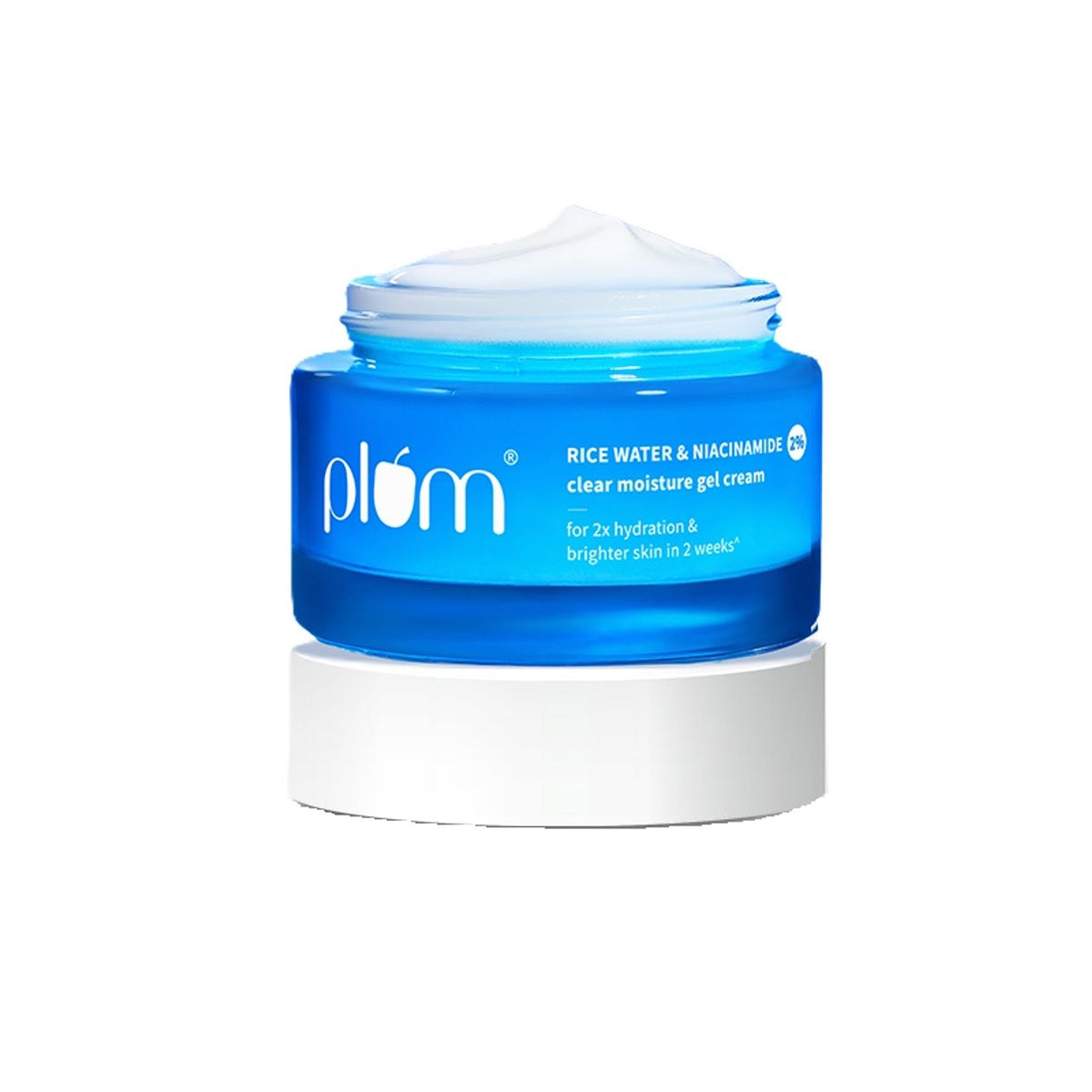 Plum 2% Niacinamide & Rice Water Moisturiser - Lightweight Gel Cream For Oil-Free Hydration