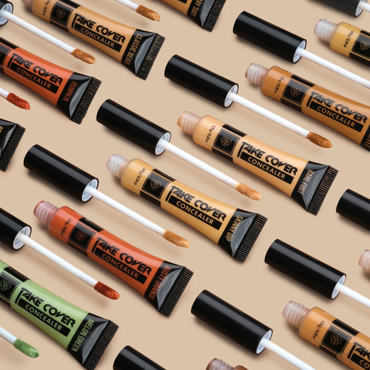 PAC Take Cover Concealer - Buildable Coverage, Creamy Texture, Blends Seamlessly - 15 Dessert Suede