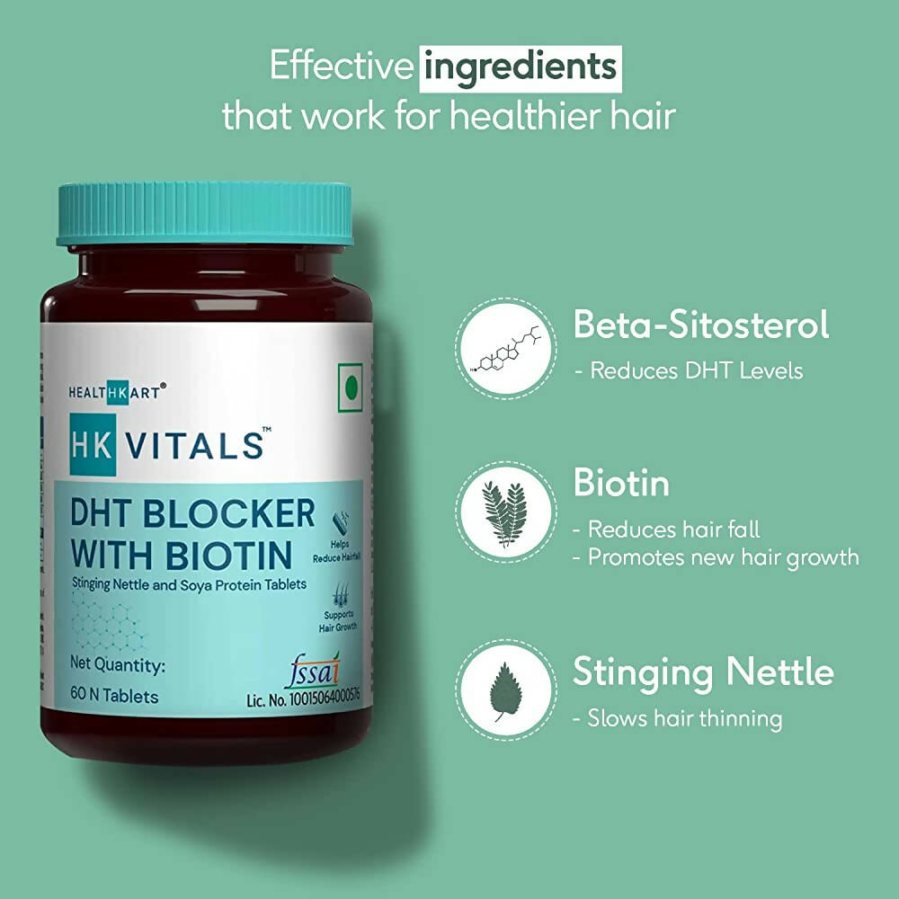 HK Vitals DHT Blocker With Biotin Tablets - Indyancart