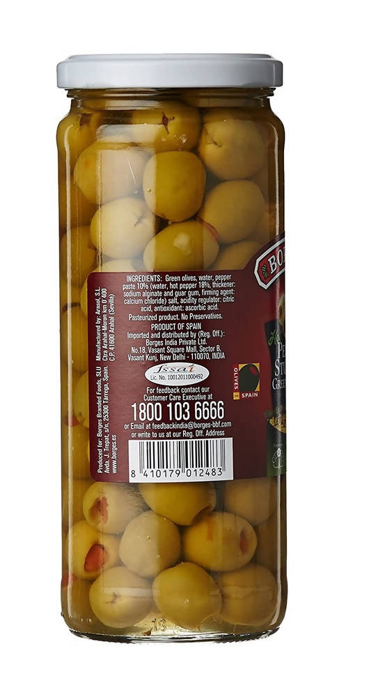Borges Hot Pepper Stuffed Green Olives