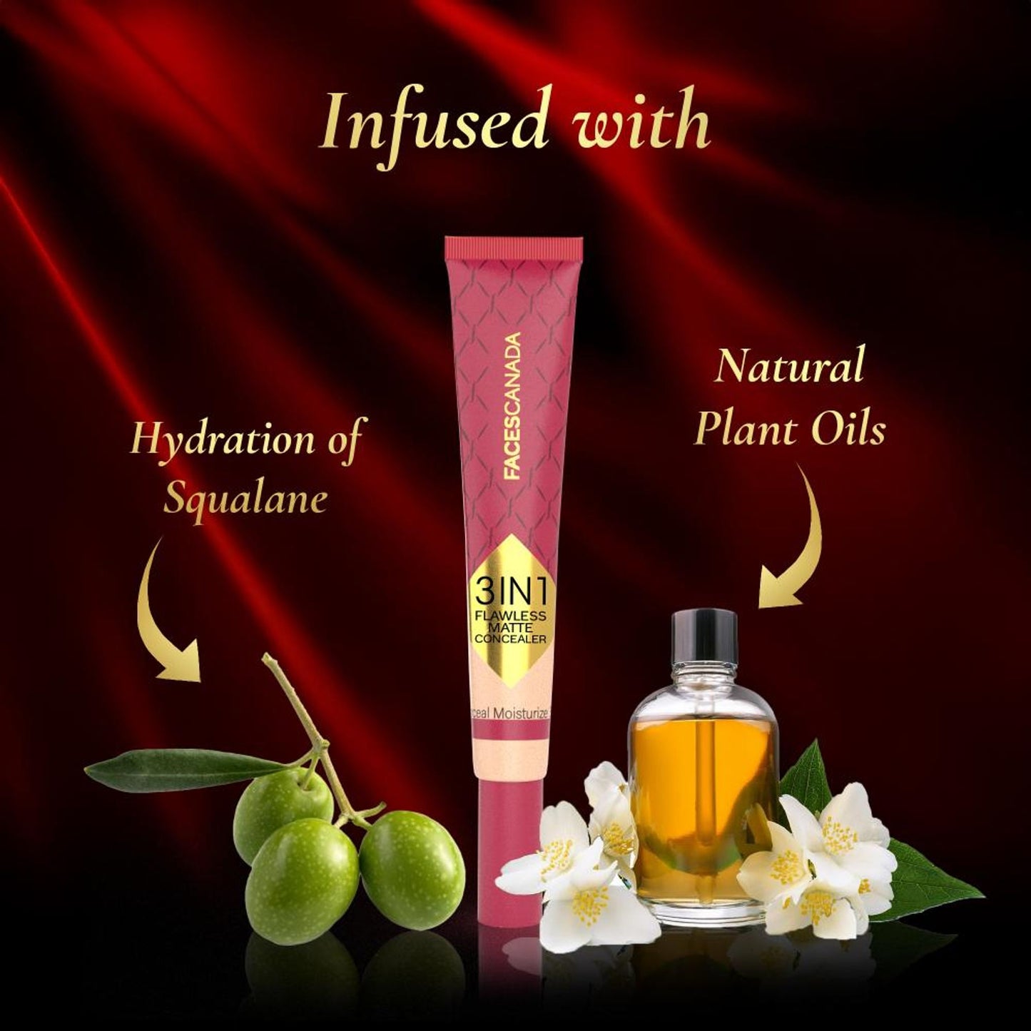 Faces Canada 3 In 1 Flawless Matte Concealer - Sand