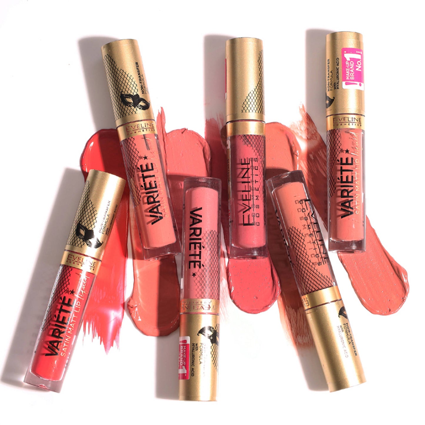 Eveline Cosmetics Variete Satin Matt Lip Liquid Lipstick - 05 Peach Mousse