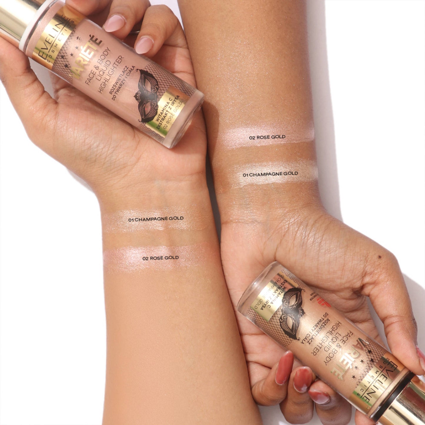 Eveline Cosmetics Variete Liquid Highlighter - 02 Rose Gold