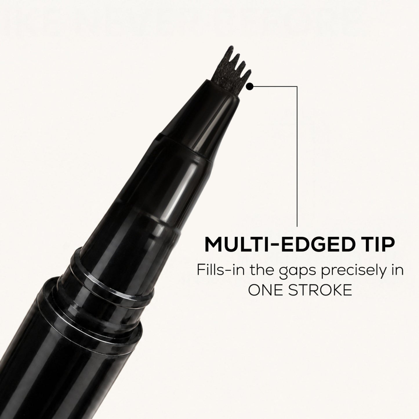 RENEE Browfill Eyebrow Pen For Denser & Fuller Brows- Black, Waterproof, Smudge-proof & Long-Lasting - Black