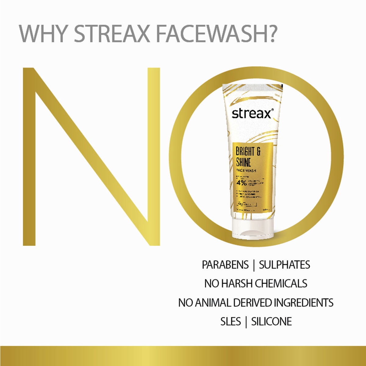 Streax Skin Bright & Shine Face Wash Cleanser For Brightening, Dark Spots Reduction