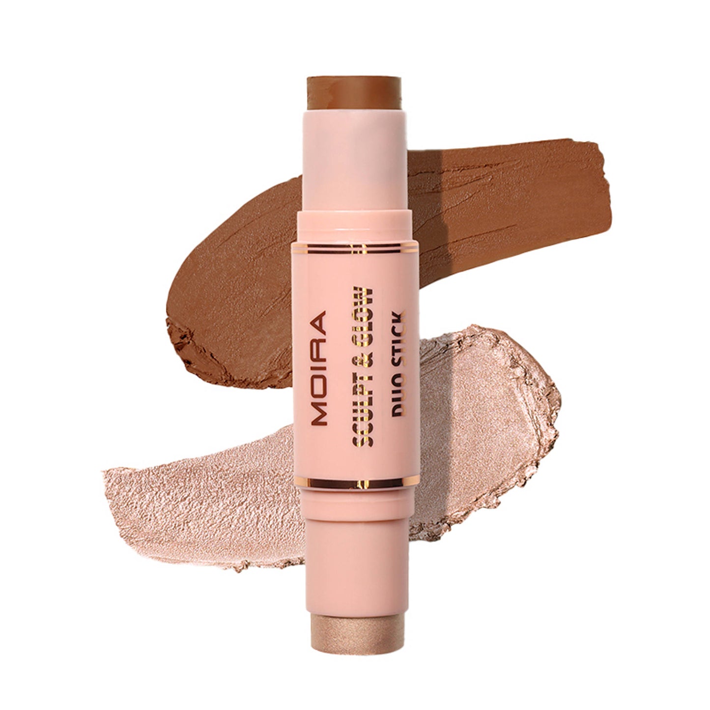 Moira Sculpt & Glow Duo Stick Bronzer - 500 Beach Happy