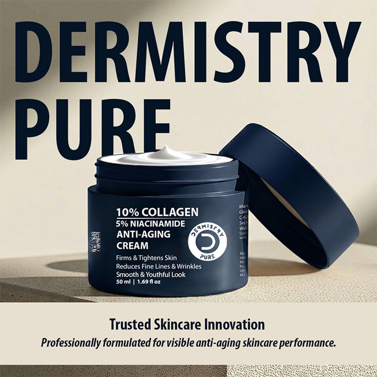 DERMISTRY 10% Collagen Skin Tightening Firming Anti Aging Day Night Face Cream For Ageing Wrinkles