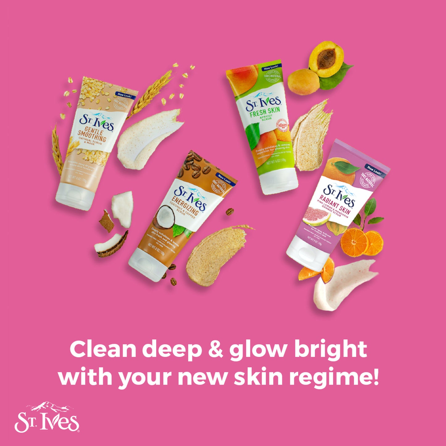 St. Ives Radiant Skin Pink Lemon & Mandarin Scrub