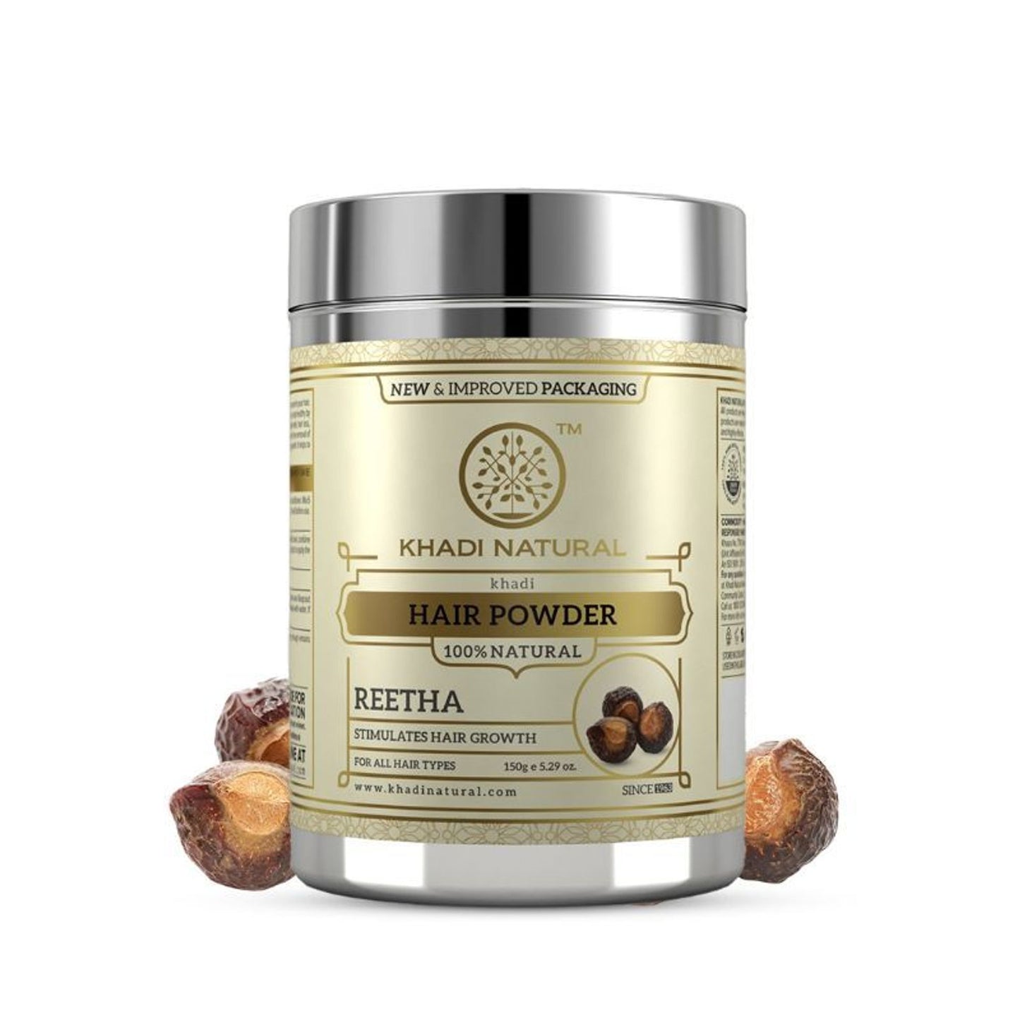 Khadi Natural Reetha Hair Powder Stimulates Hair Growth
