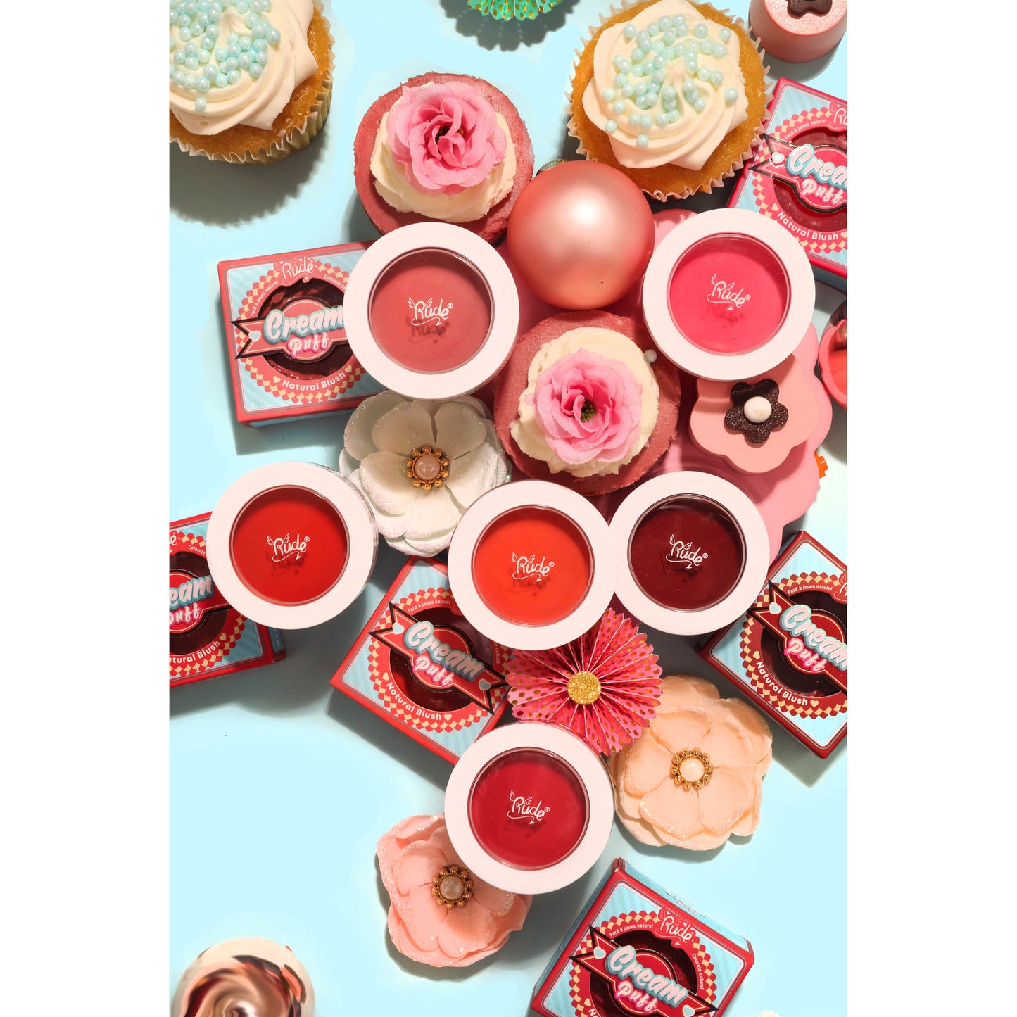Rude Cosmetics Cream Puff Natural Blush - Fruit Tart