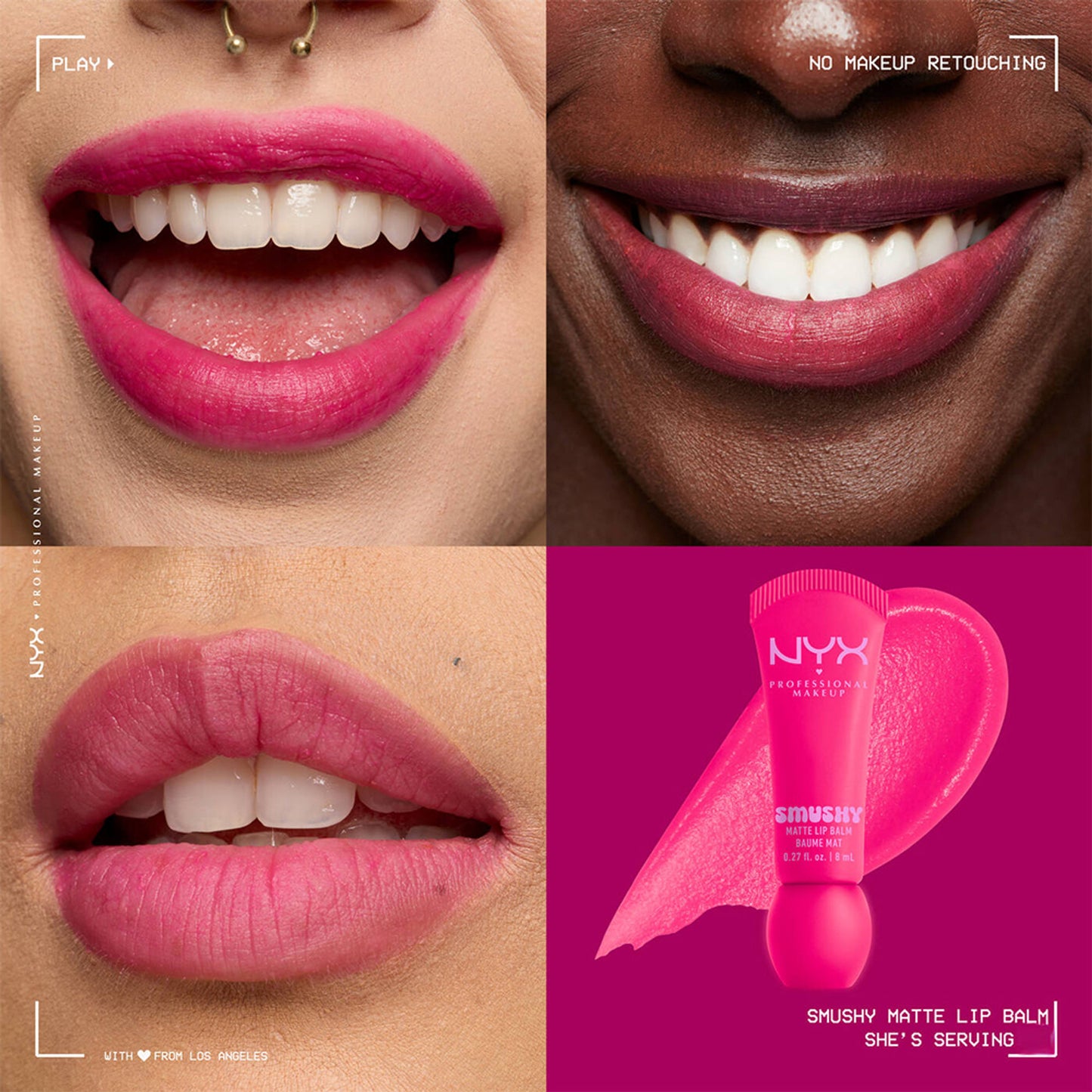 NYX Professional Makeup Smushy Matte Lip Balm - She'S Serving
