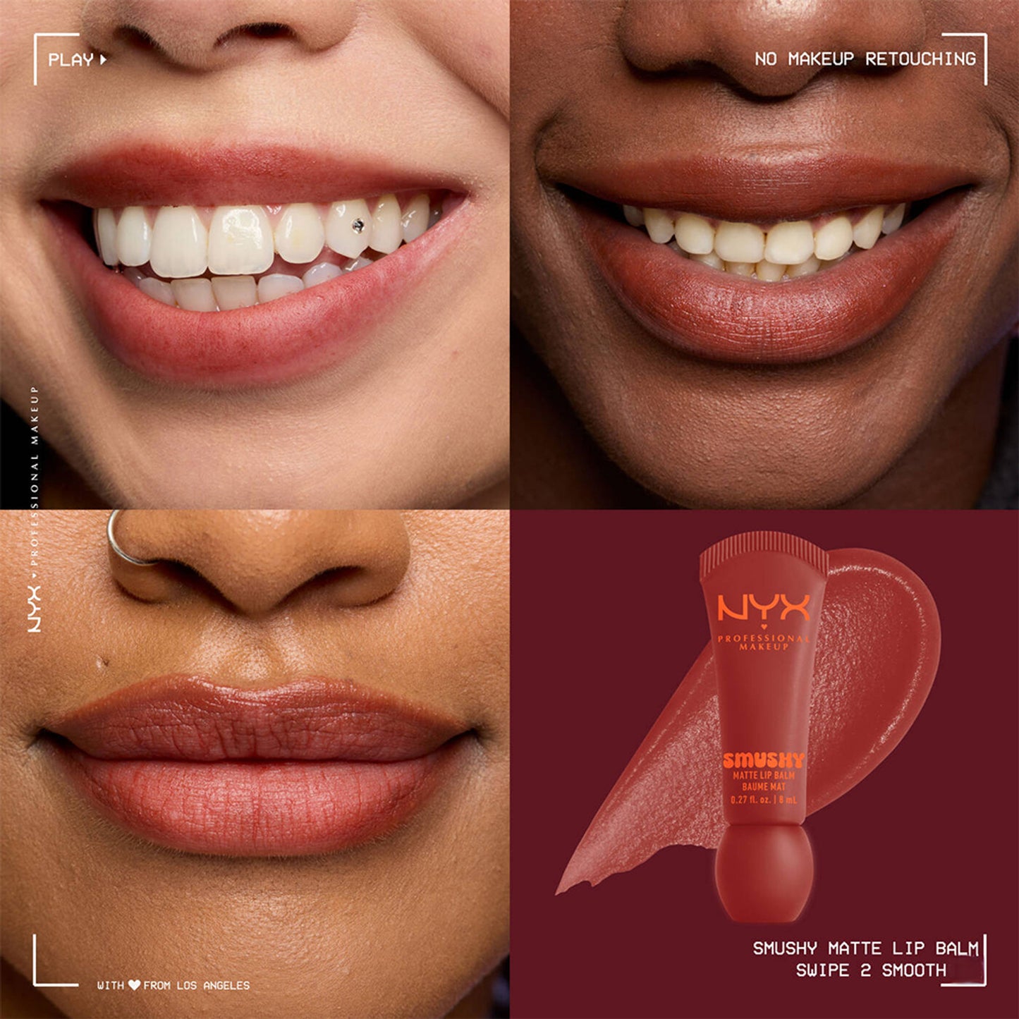 NYX Professional Makeup Smushy Matte Lip Balm - Swipe 2 Smooth